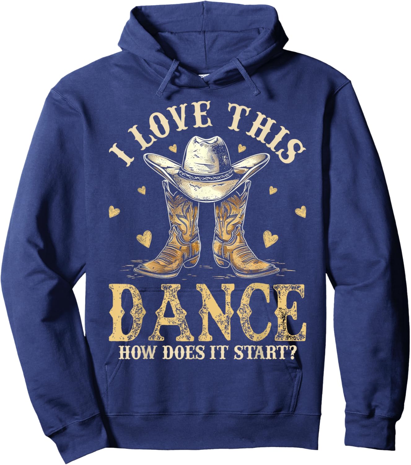 How Does This Dance Start Line Dancer Country Hoodie - Hoodie | Navy