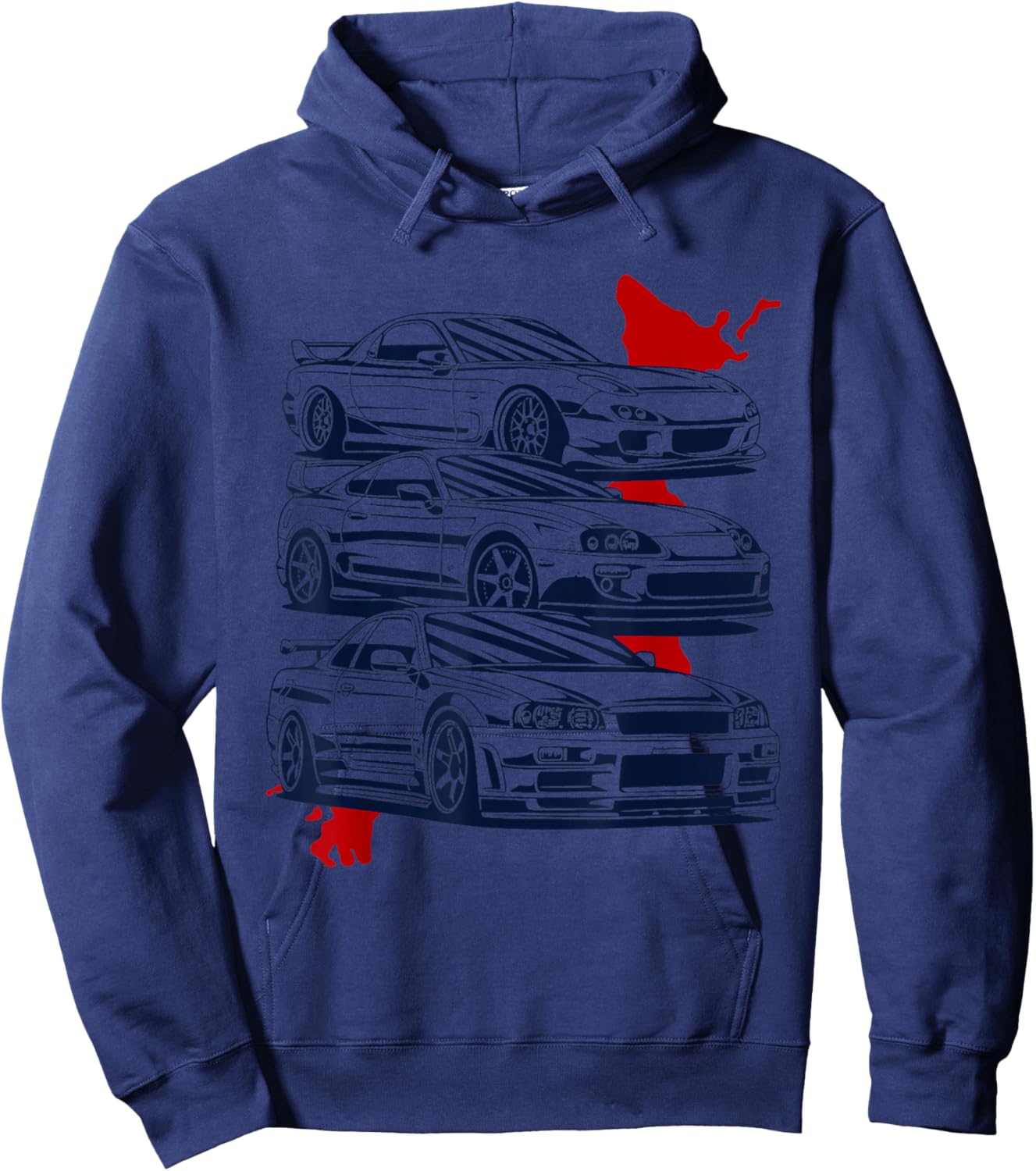 Skyline G T R R33 R34 R32 R35 Japanese Supra JDM Car R X 7 Hoodie - Hoodie | Navy