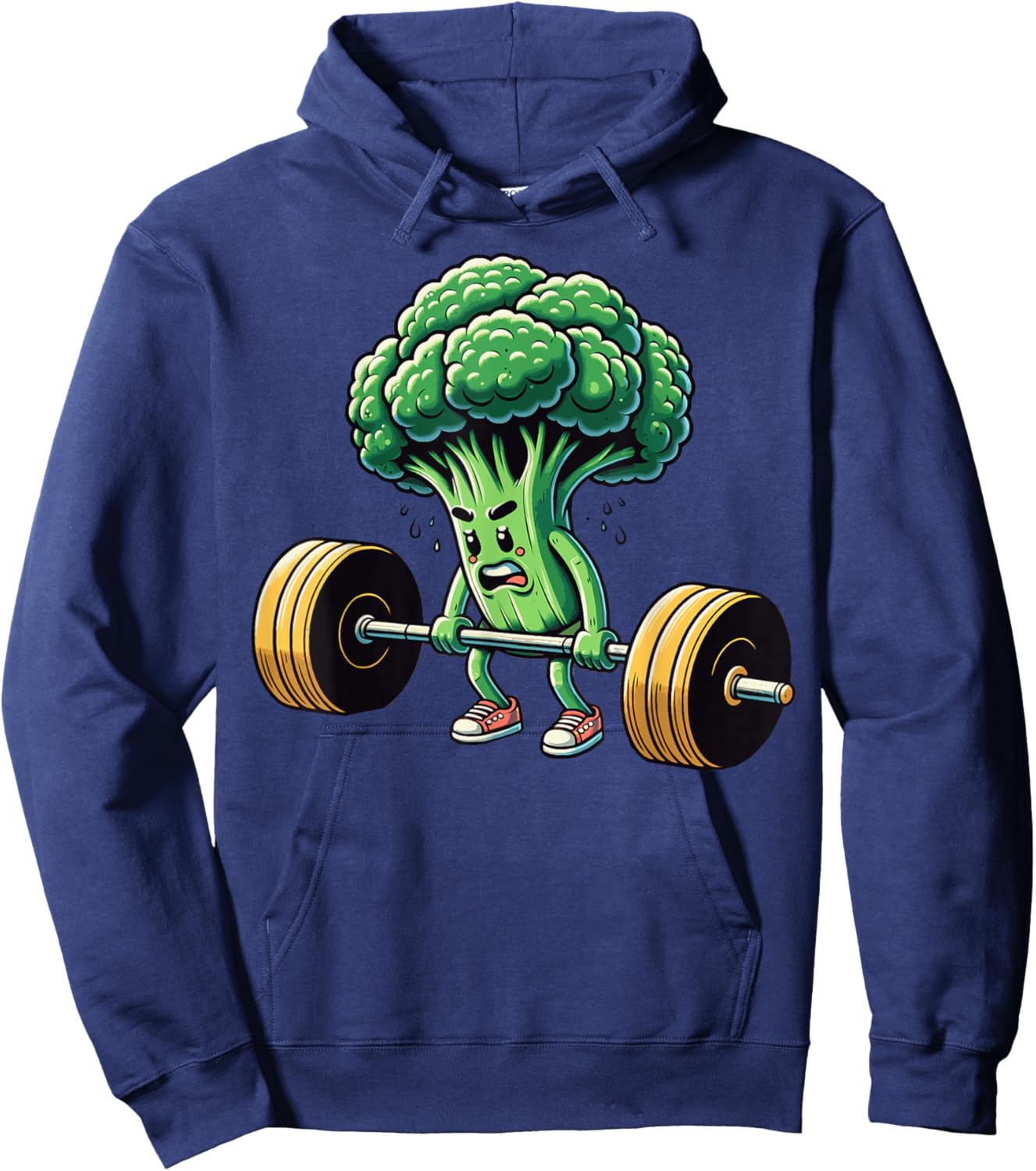 Deadlift Broccoli Gym Fitness Motivation Bodybuilding Hoodie - Hoodie | Navy