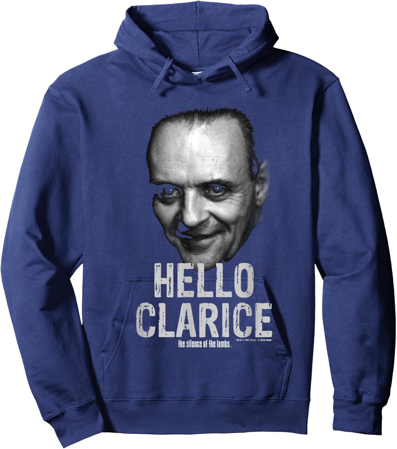 The Silence of The Lambs Hannibal Lecter Hello Clarice Hoodie - Hoodie | Navy
