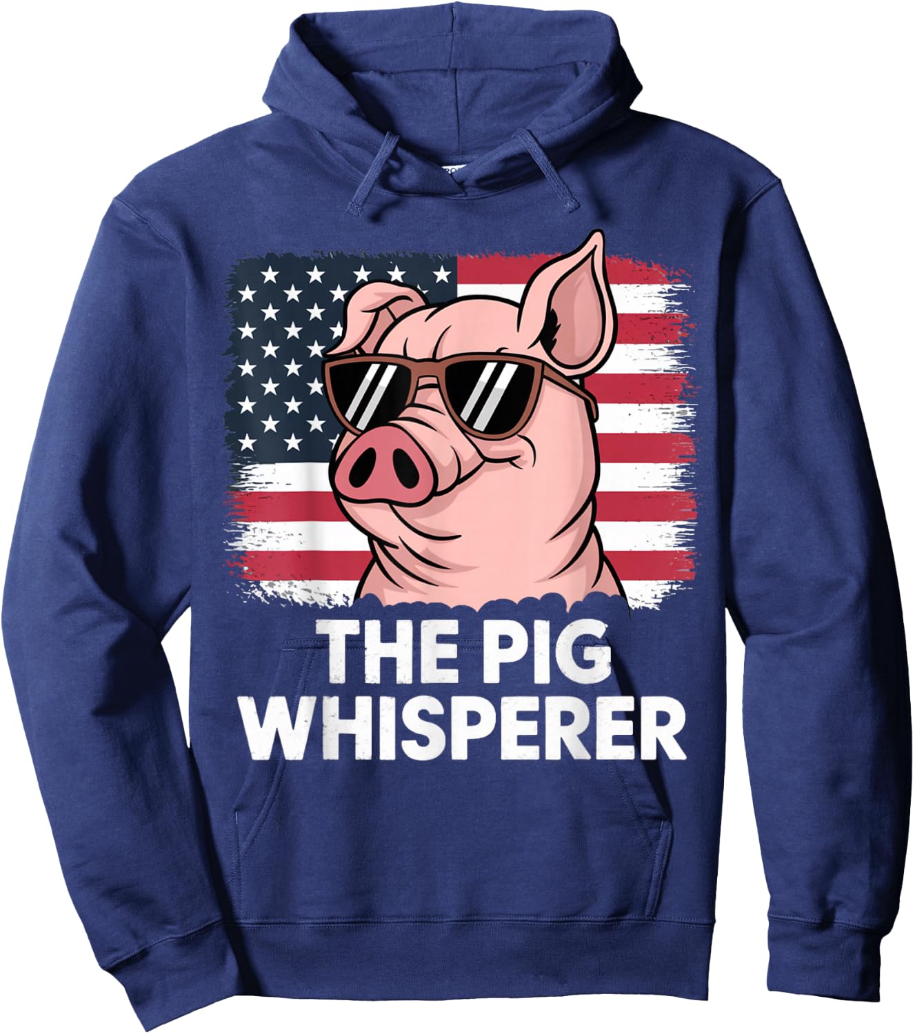 The Pig Whisperer Farmer Animal Farm Funny Women Hoodie - Hoodie | Navy