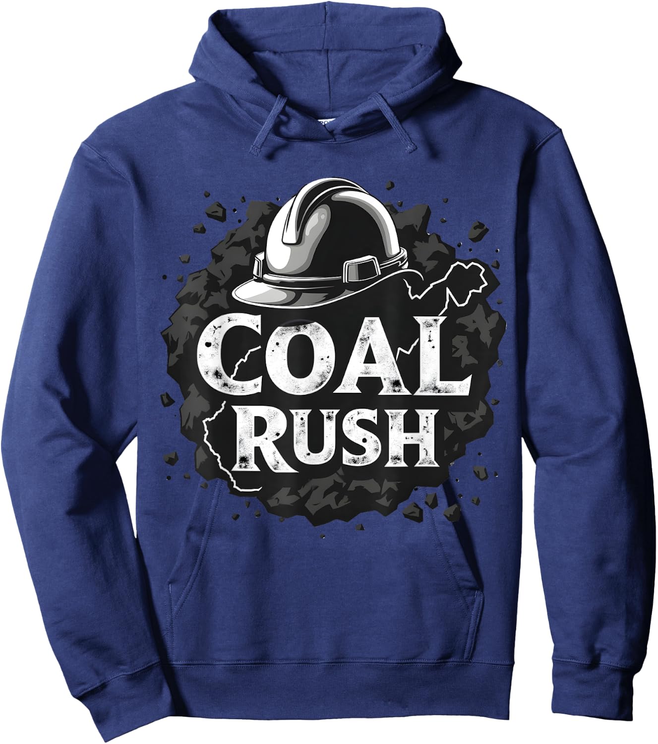 West Virginia Coal Rush Hard Hat Manufacturing Day Labor Day Hoodie - Hoodie | Navy