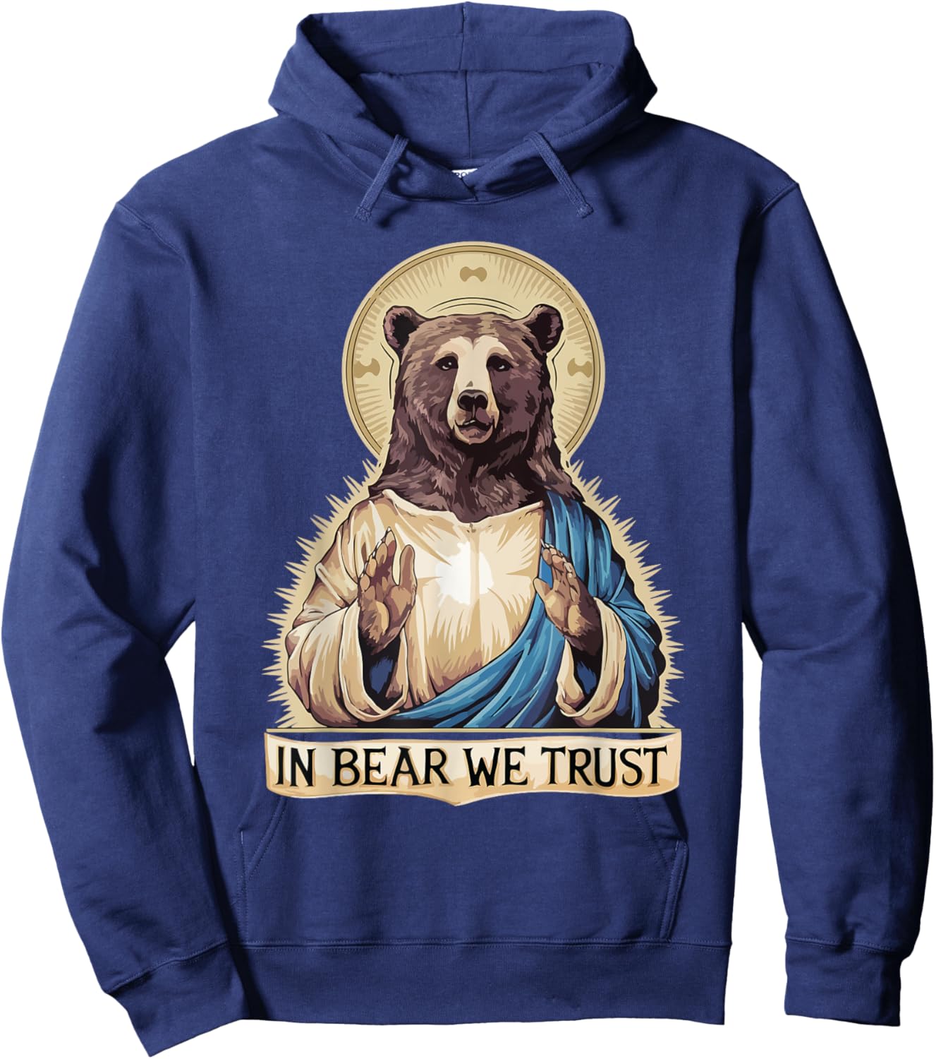 In Bear We Trust I choose the bear 2024 trending Women Men Hoodie - Hoodie | Navy