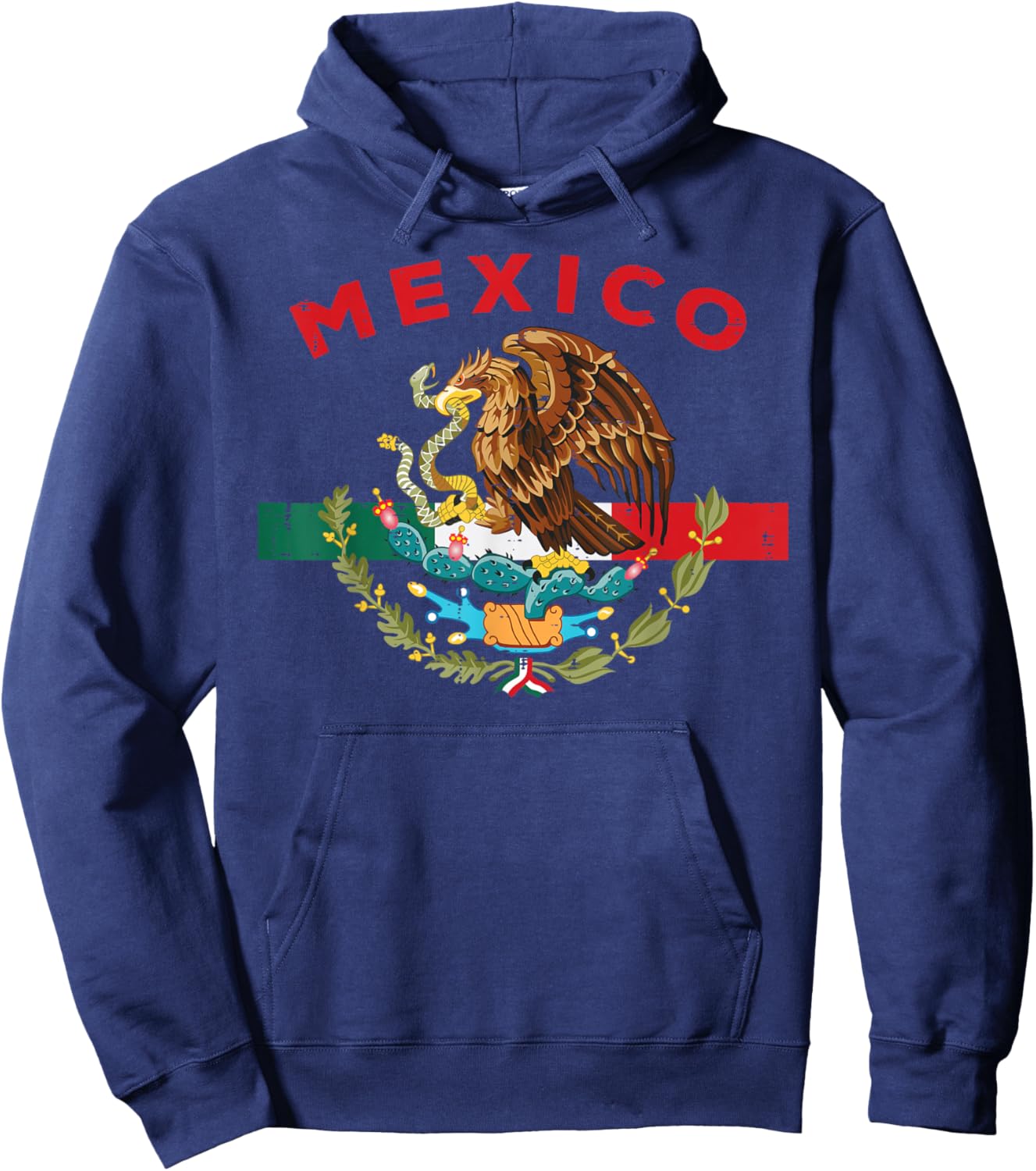 Mexican Independence Day Mexico Flag Eagle Men Women Kids Hoodie - Hoodie | Navy
