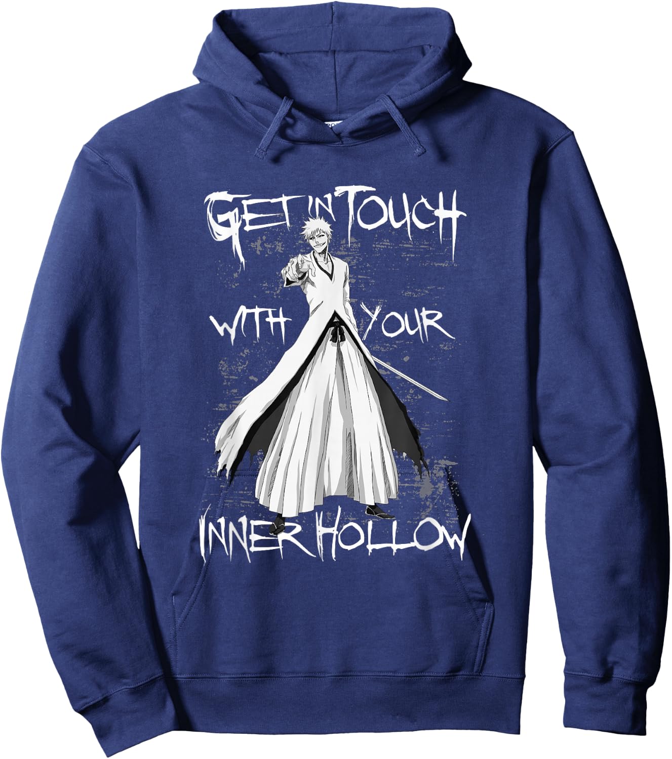 Bleach Get in Touch with Your Inner Hollow Anime Hoodie - Hoodie | Navy