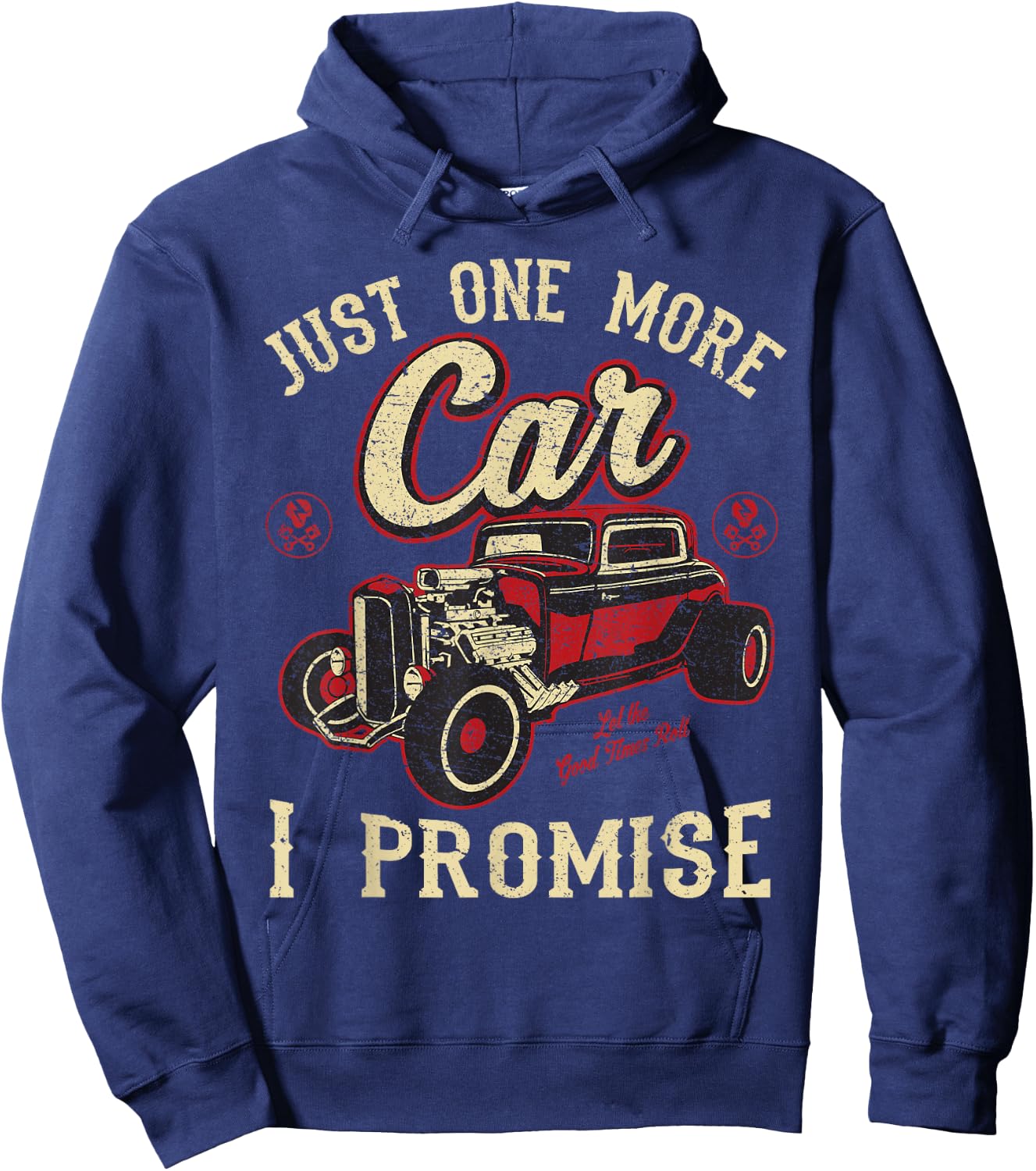 Classic car Shirt Vintage hot Rod Gift Hoodie - Hoodie | Navy