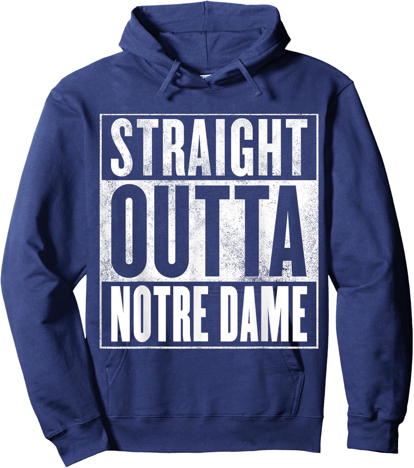 Notre Dame - Straight Outta Notre Dame Hoodie - Hoodie | Navy