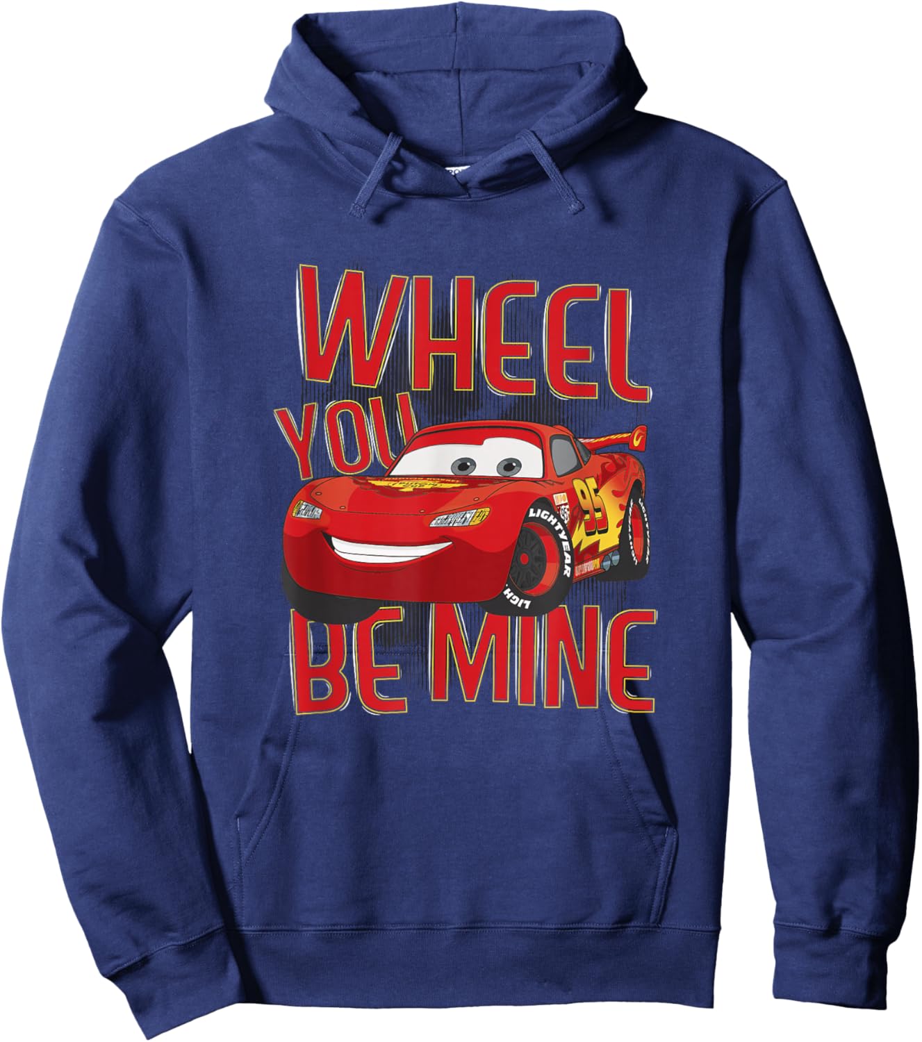 Disney Pixar Cars 2 Valentine's Day Wheel You Be Mine Hoodie - Hoodie | Navy