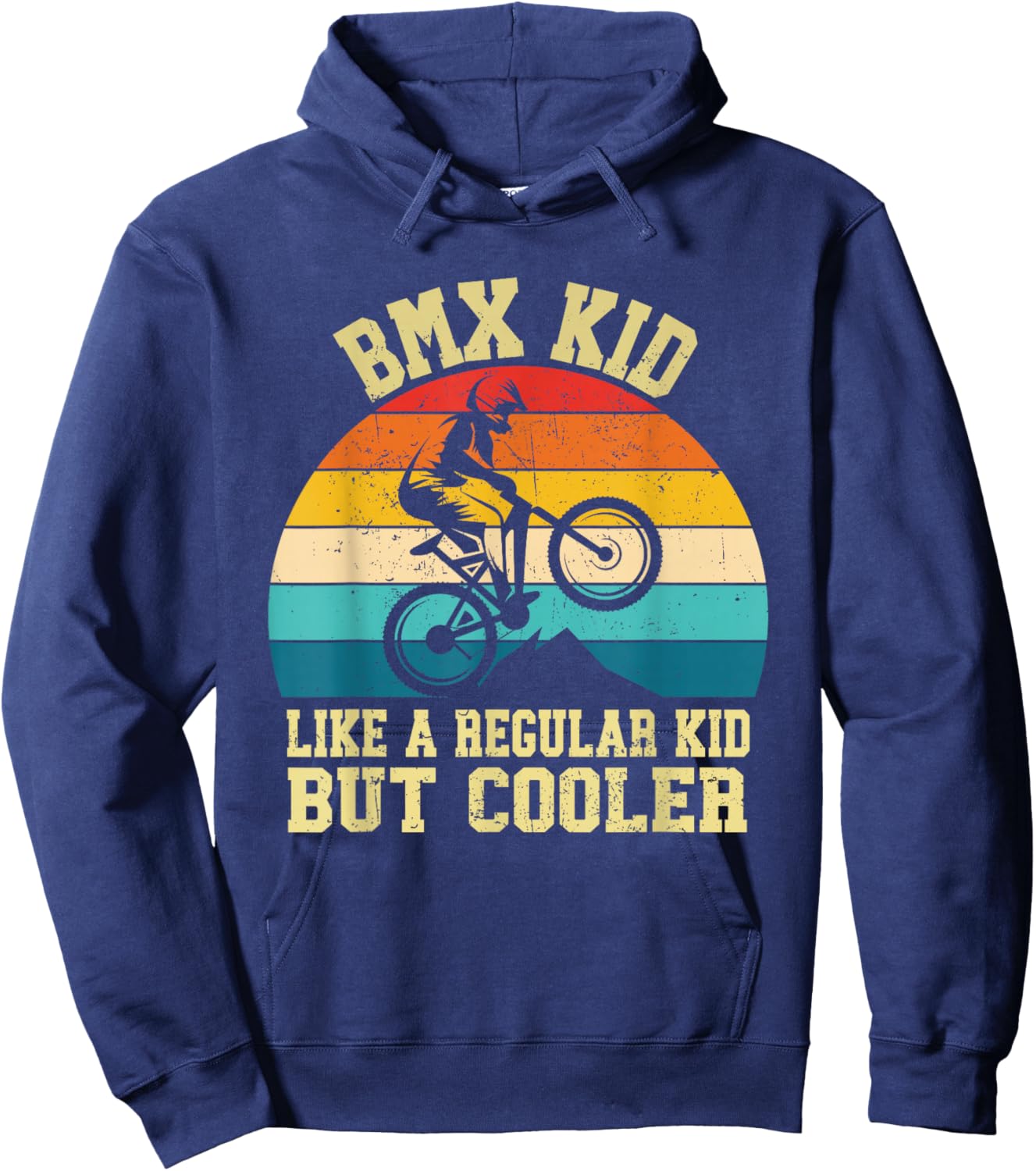 Cool BMX For Kids Boys Men BMX Racing Off Road Bike Riders Hoodie - Hoodie | Navy
