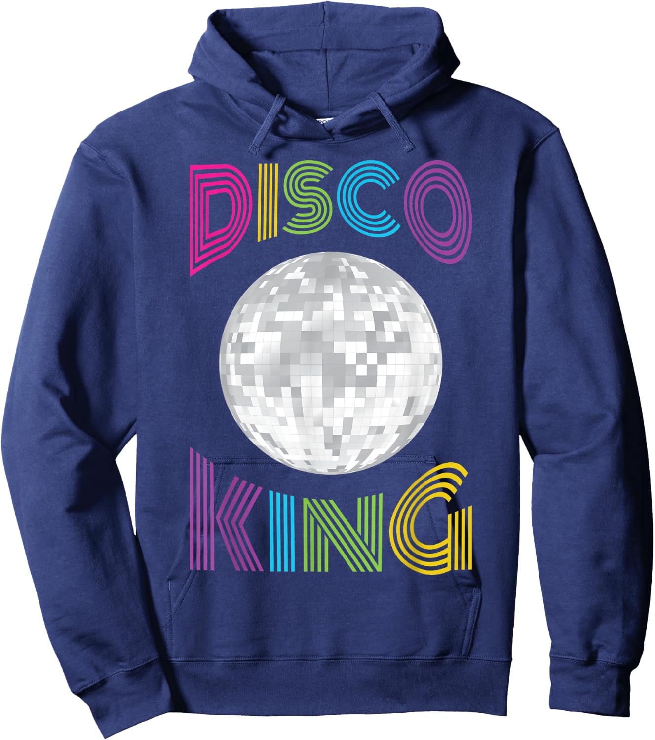 70s Seventies Disco King Halloween Costume Nostalgia Hoodie - Hoodie | Navy