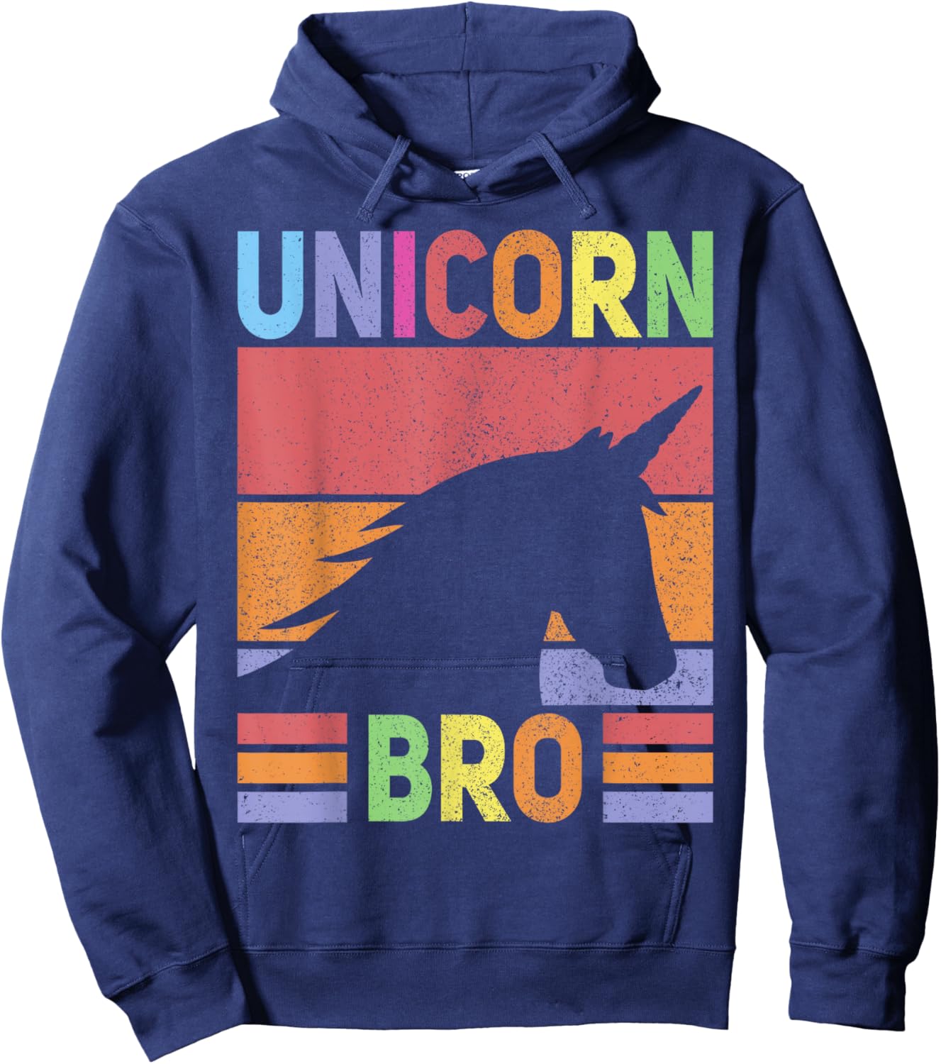 Unicorn Birthday Outfit Brother Unicorn Costume Bro Unicorn Hoodie - Hoodie | Navy