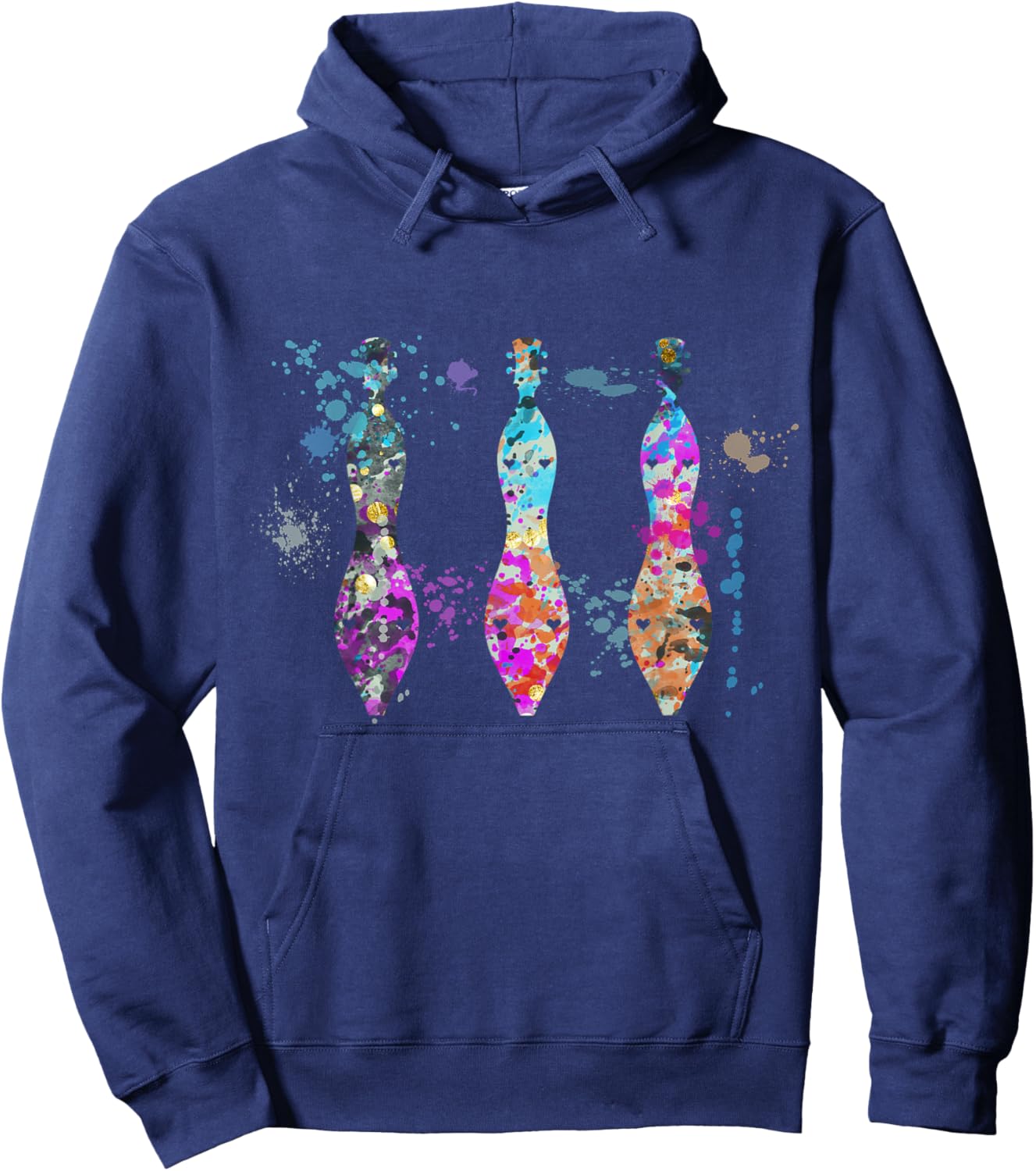 Dulcimer Instrument Silhouette Dulcimers Hoodie - Hoodie | Navy