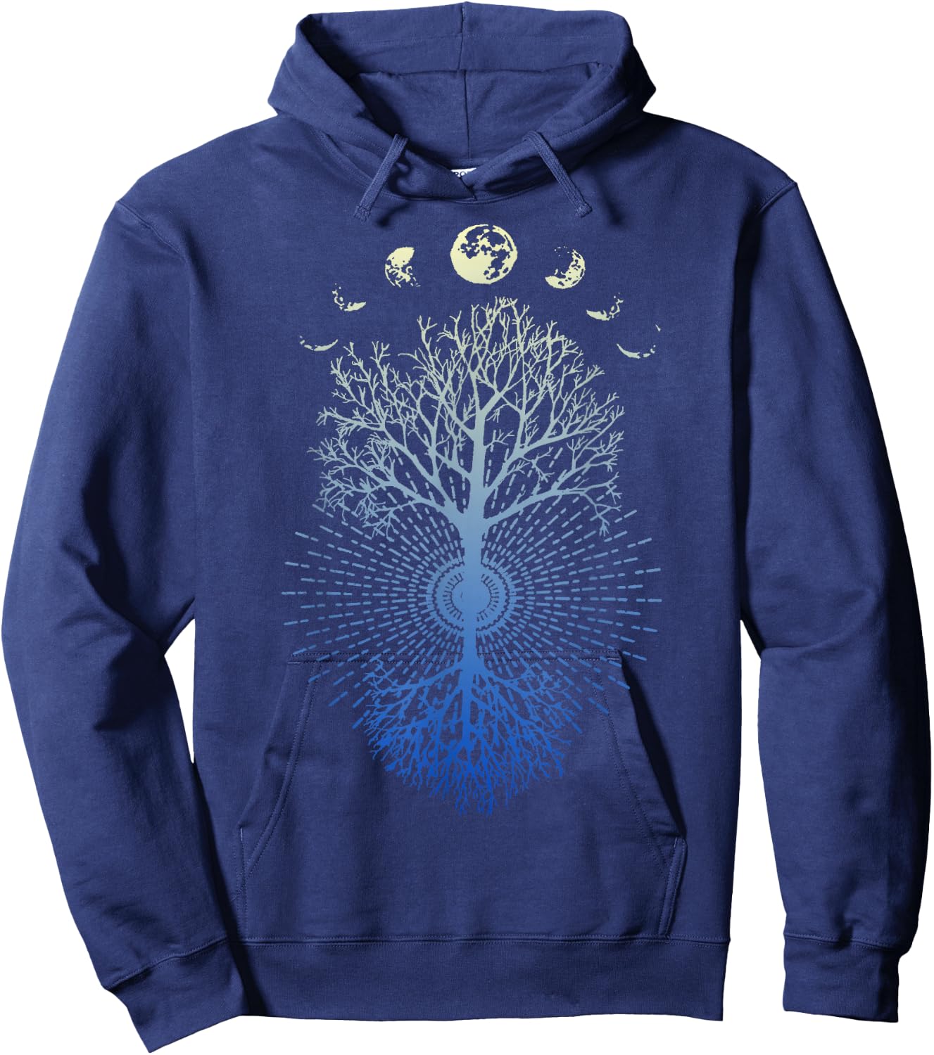 Phases of The Moon Tree of Life Shirt Gift , Women Hoodie - Hoodie | Navy