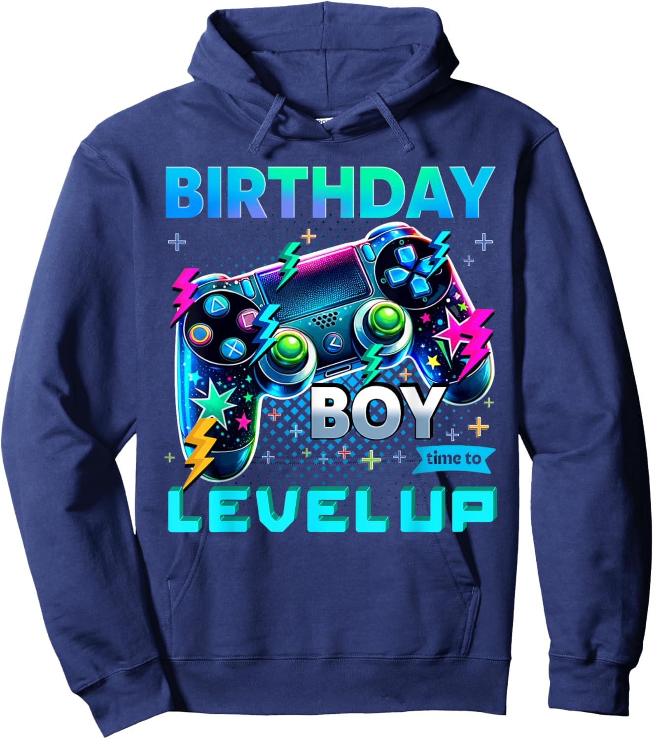 Birthday Boy Time To Level Up Video Game Birthday Hoodie - Hoodie | Navy