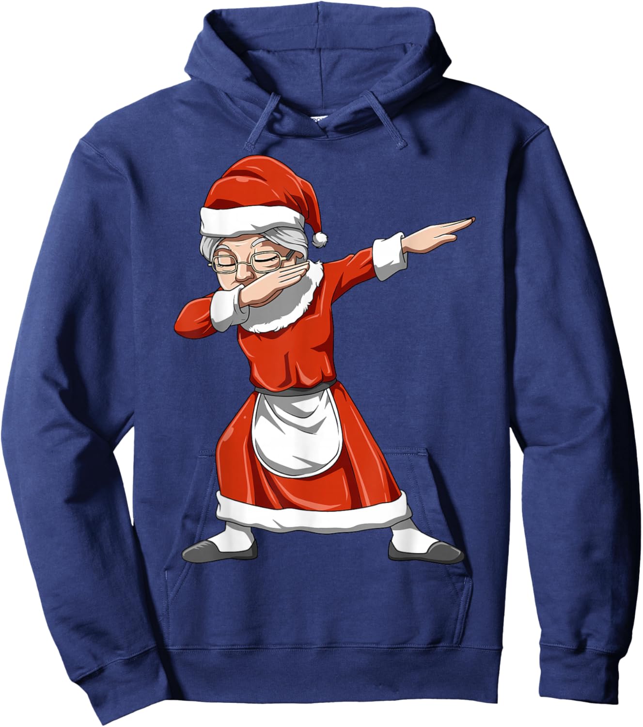 Dabbing Mrs Santa Claus Christmas Themed Gift Dabbing Lovers Hoodie - Hoodie | Navy