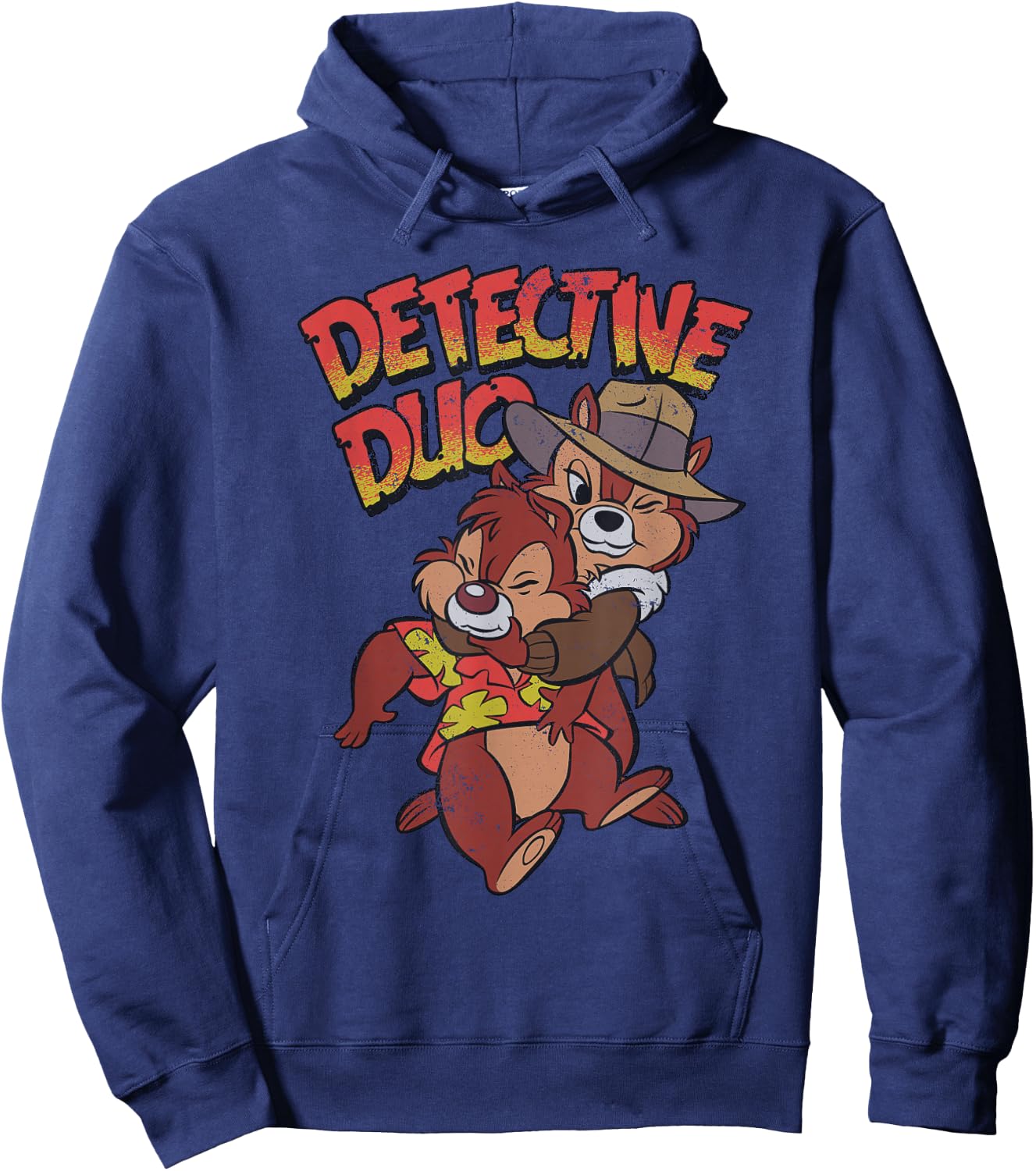 Disney Retro Chip n' Dale Rescue Rangers Detective Duo Hoodie - Hoodie | Navy