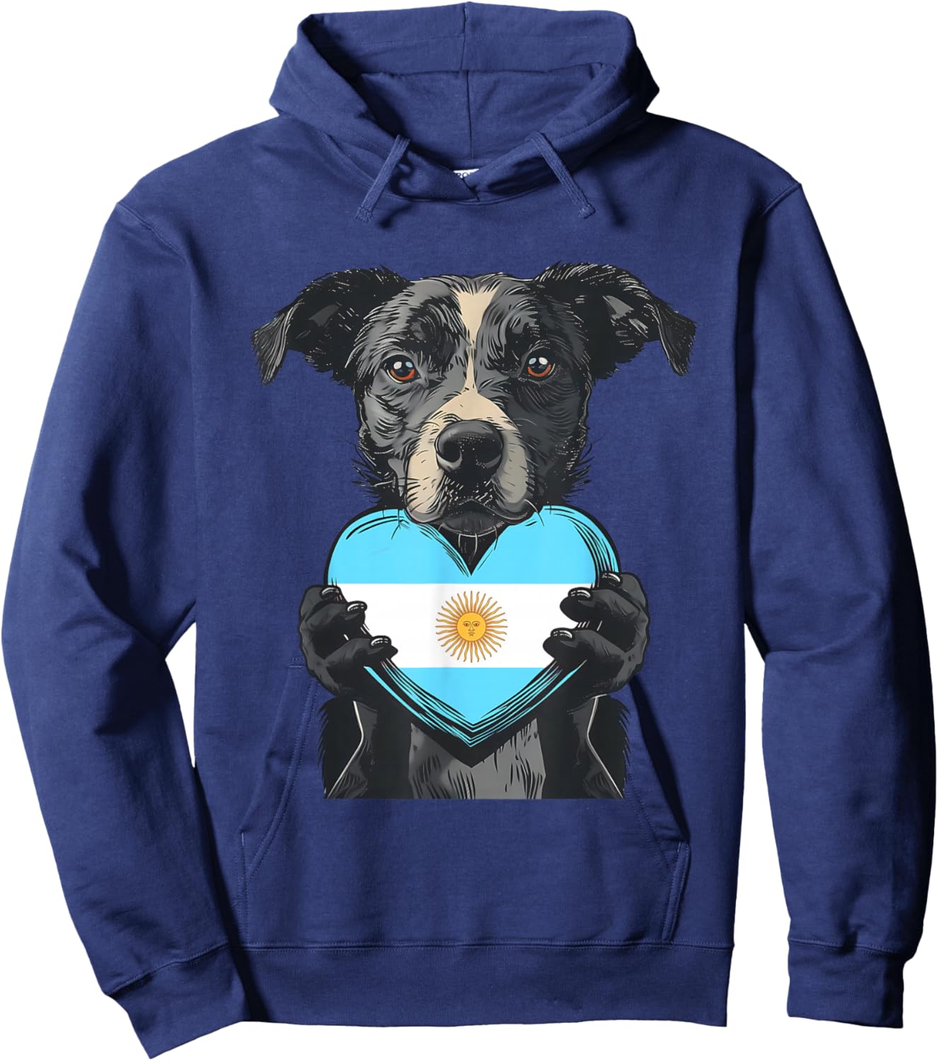 Argentina Heart Dog Argentinian Roots Argentinian Pride Hoodie - Hoodie | Navy