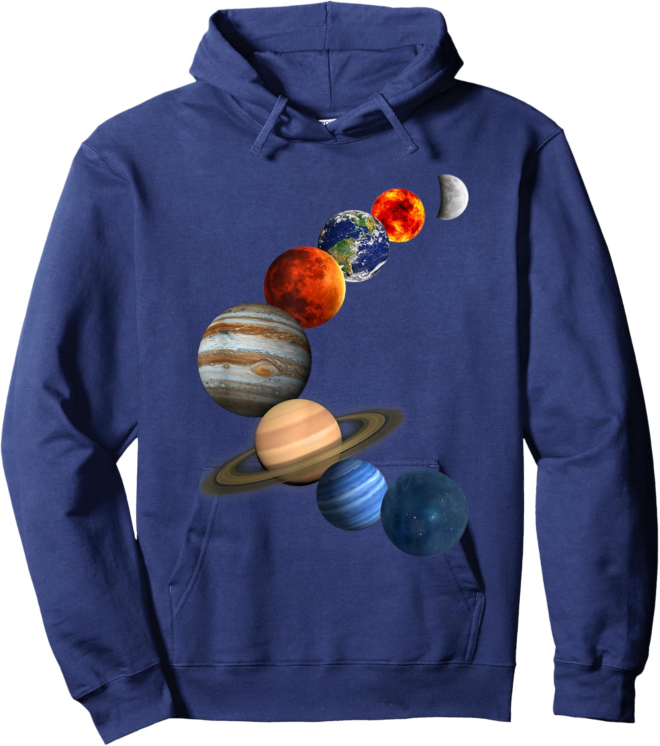 Solar System T Shirt The Planets in Our Galaxy Hoodie - Hoodie | Navy