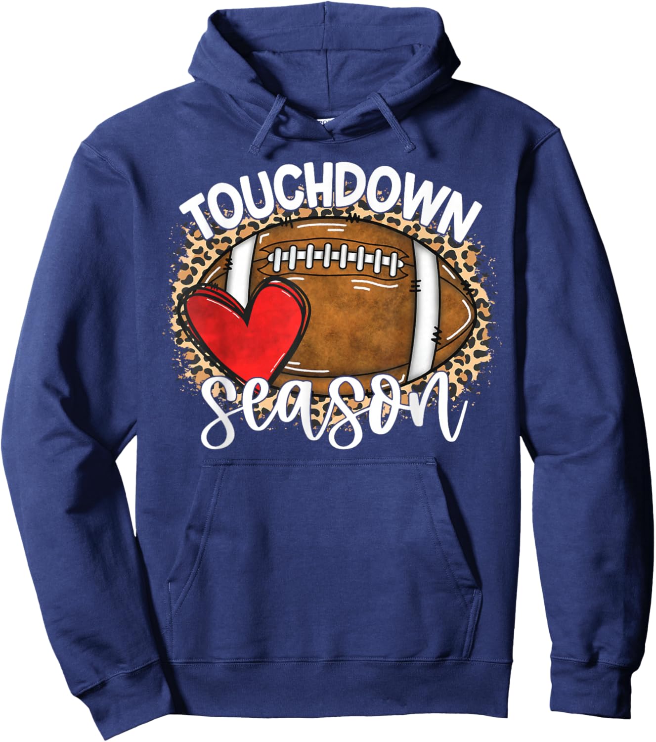 Touchdown Season American Football Game Day Thanksgiving Hoodie - Hoodie | Navy