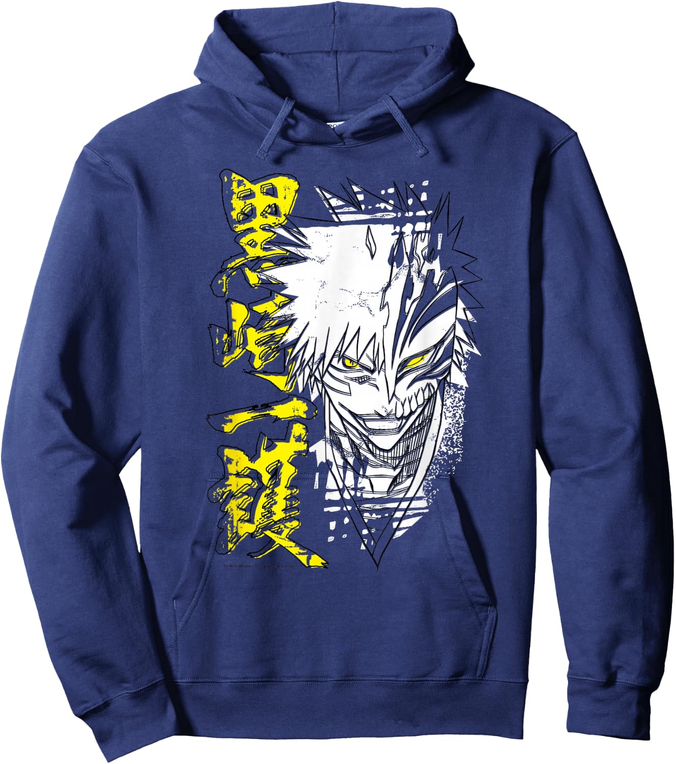 Bleach Ichigo Hollow Outline Sketch Anime Hoodie - Hoodie | Navy