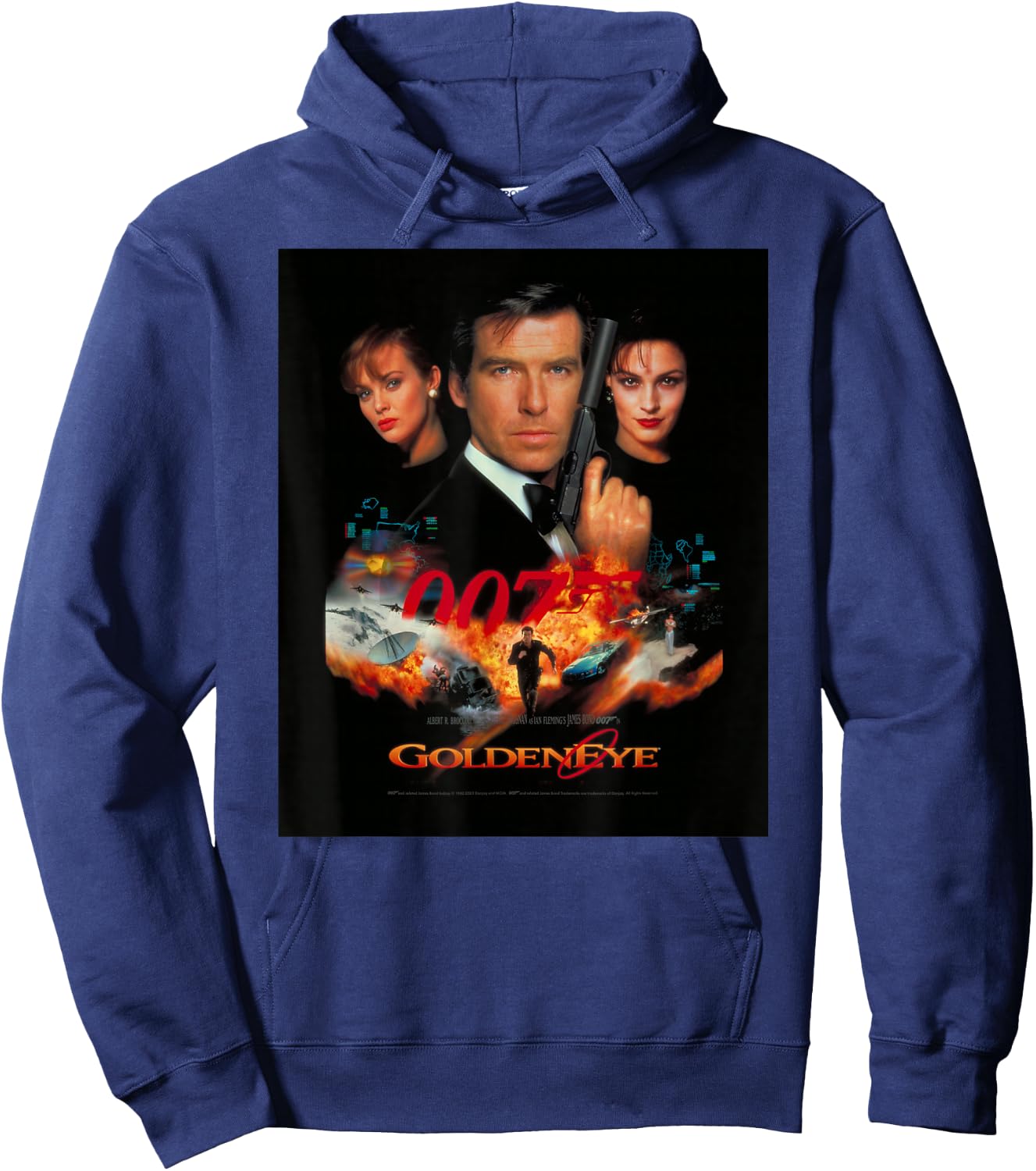 Official James Bond 007 GoldenEye Hoodie - Hoodie | Navy