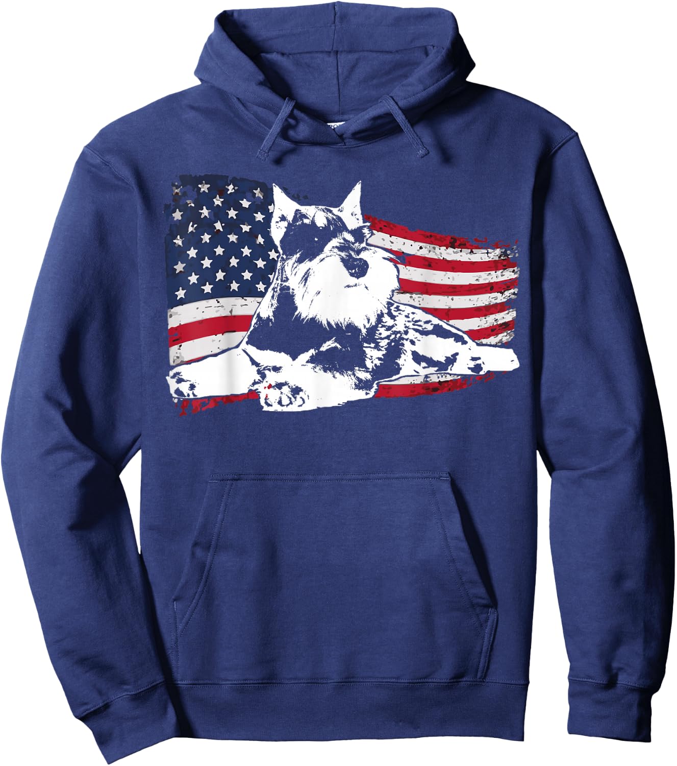 Schnauzer Medium Schnauzer and Standard Schnauzer Hoodie - Hoodie | Navy