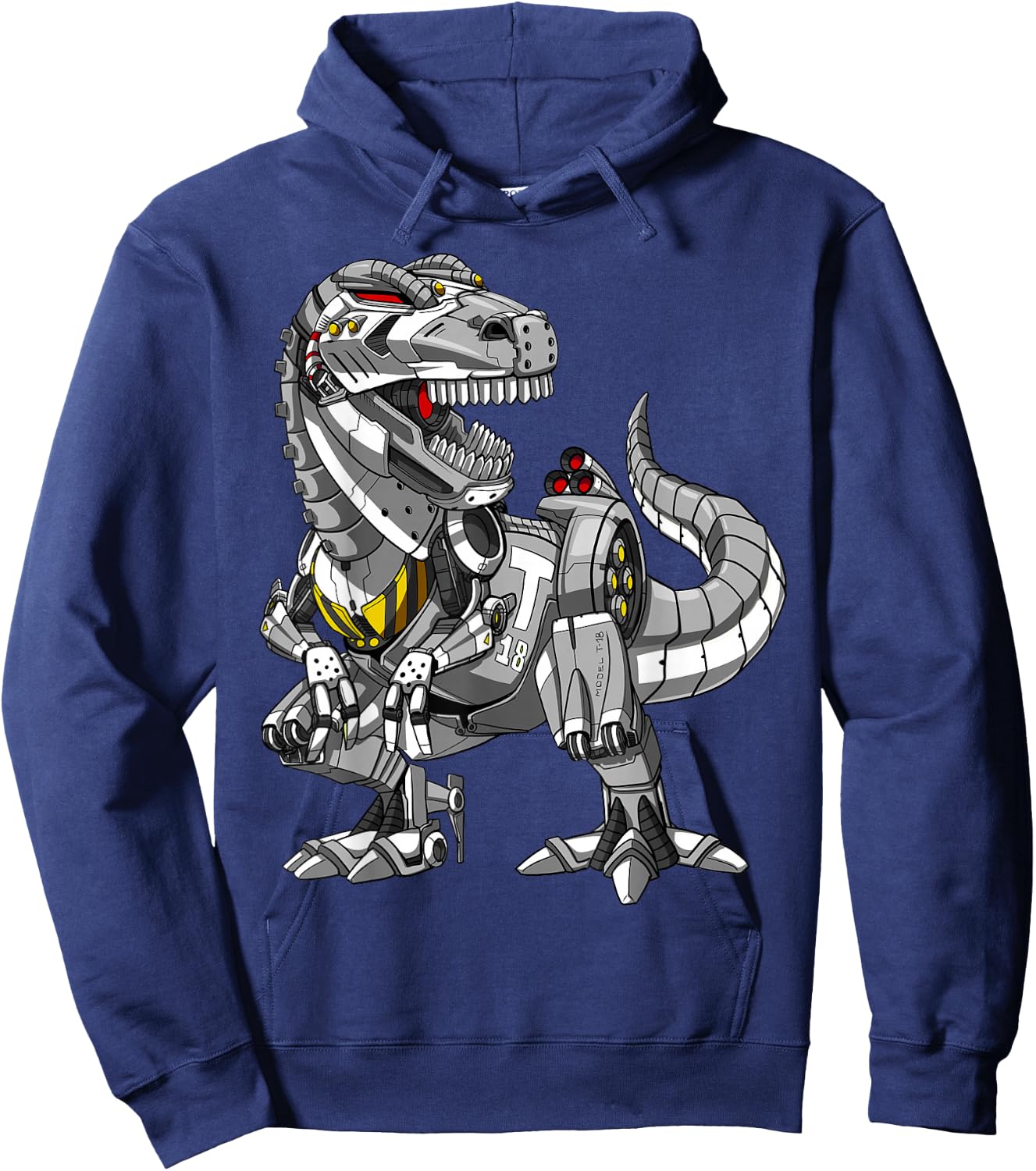 T-Rex Dinosaur Robot Dinosaur Monster Hoodie - Hoodie | Navy
