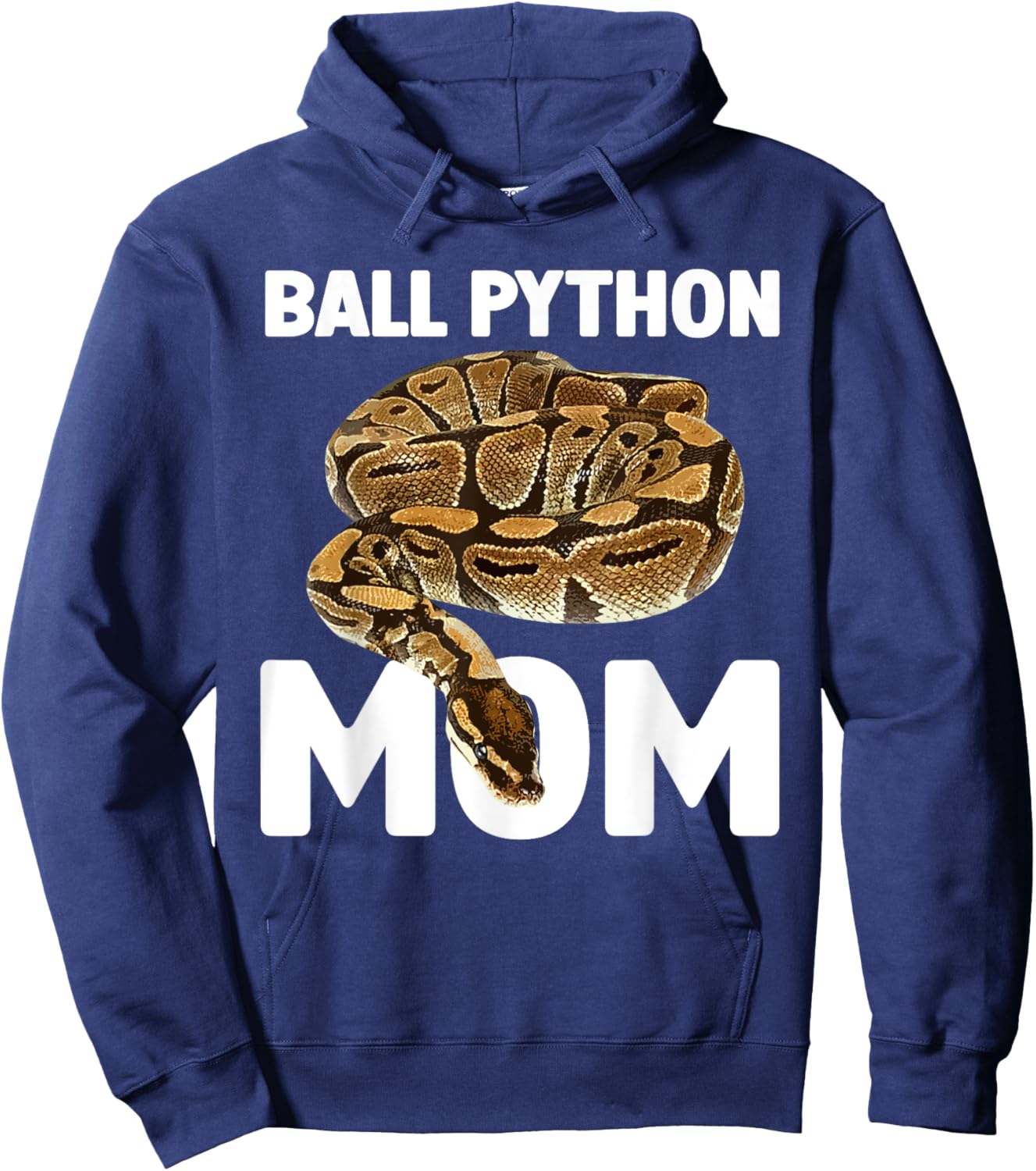 Cool Ball Python Mom Art Girls Snake Ball Python Hoodie - Hoodie | Navy