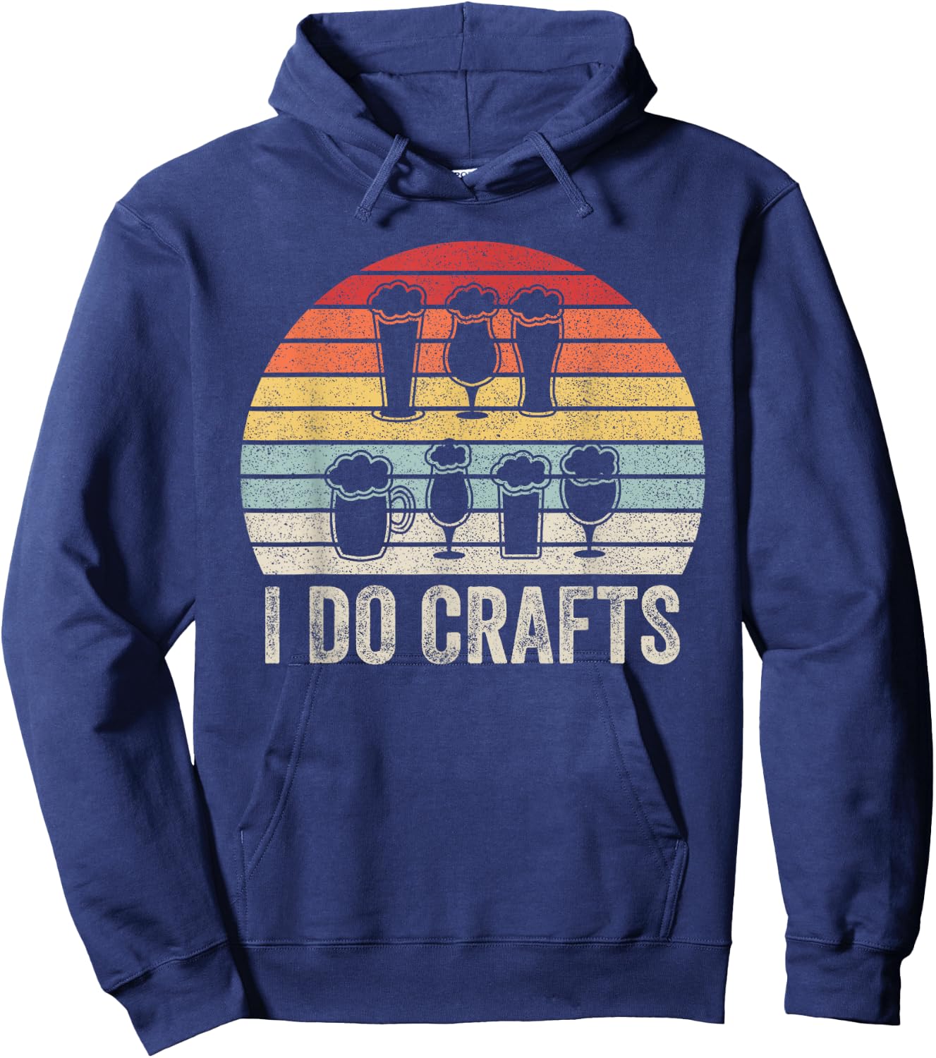 Vintage Retro I Do Crafts Shirt Craft Beer Home Brew Gift Hoodie - Hoodie | Navy