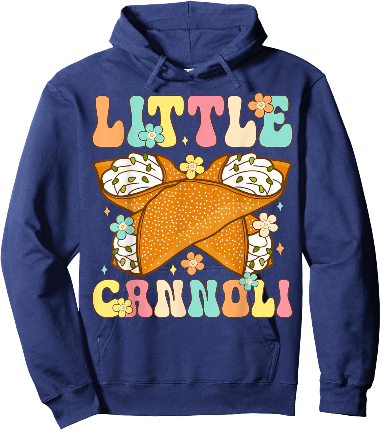 Cute Little Cannoli Dessert Lover Italian Food Hoodie - Hoodie | Navy