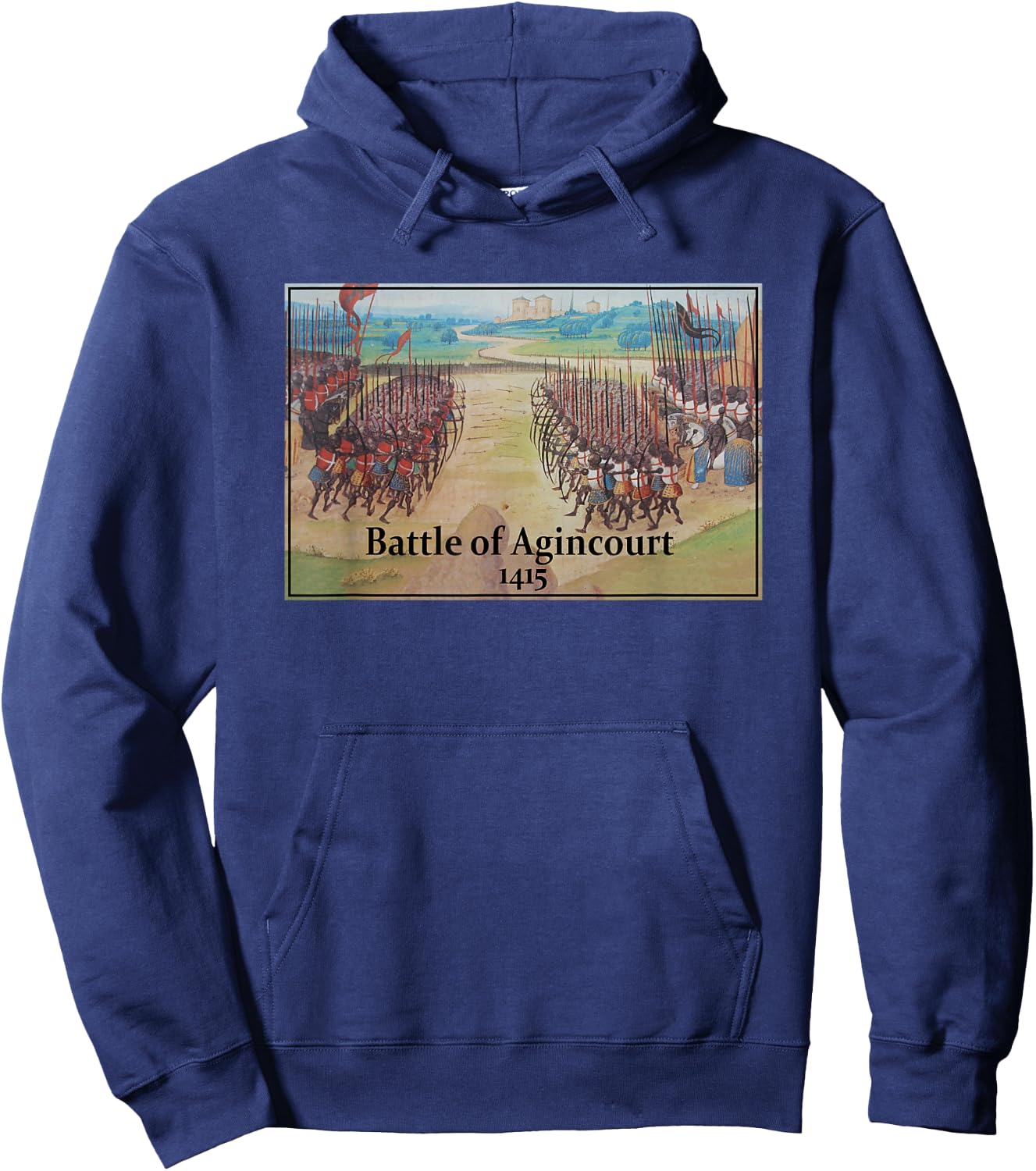 Battle of Agincourt Painting Hoodie - Hoodie | Navy