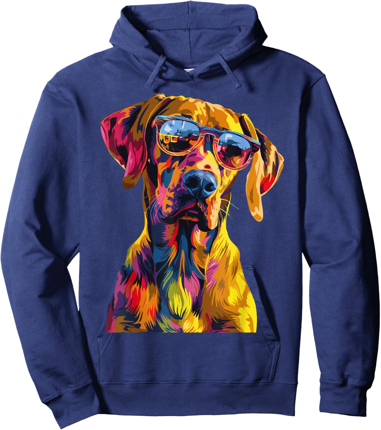 Rhodesian Ridgeback Lovers Pop Art Funny Rhodesian Ridgeback Hoodie - Hoodie | Navy