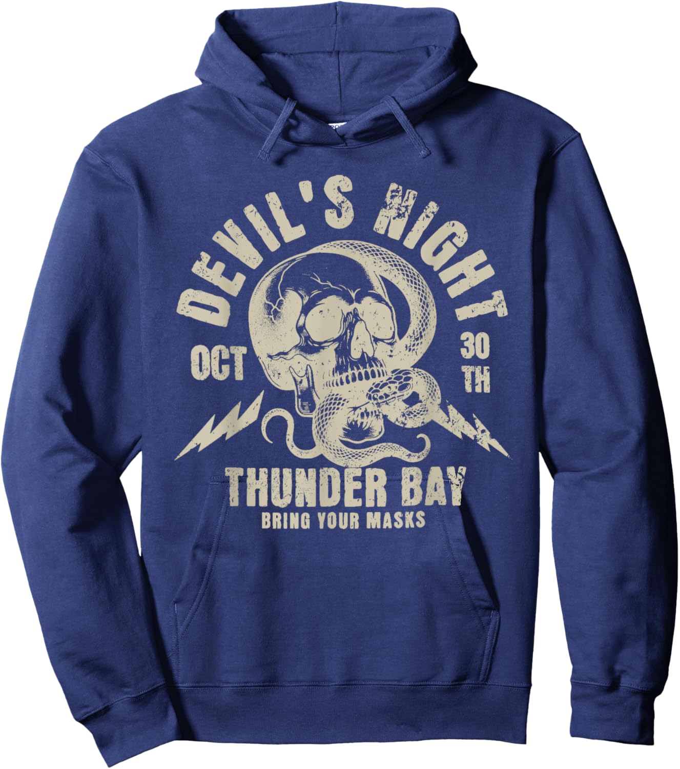 Devil's night thunder bay bring your marks Funny design Hoodie - Hoodie | Navy
