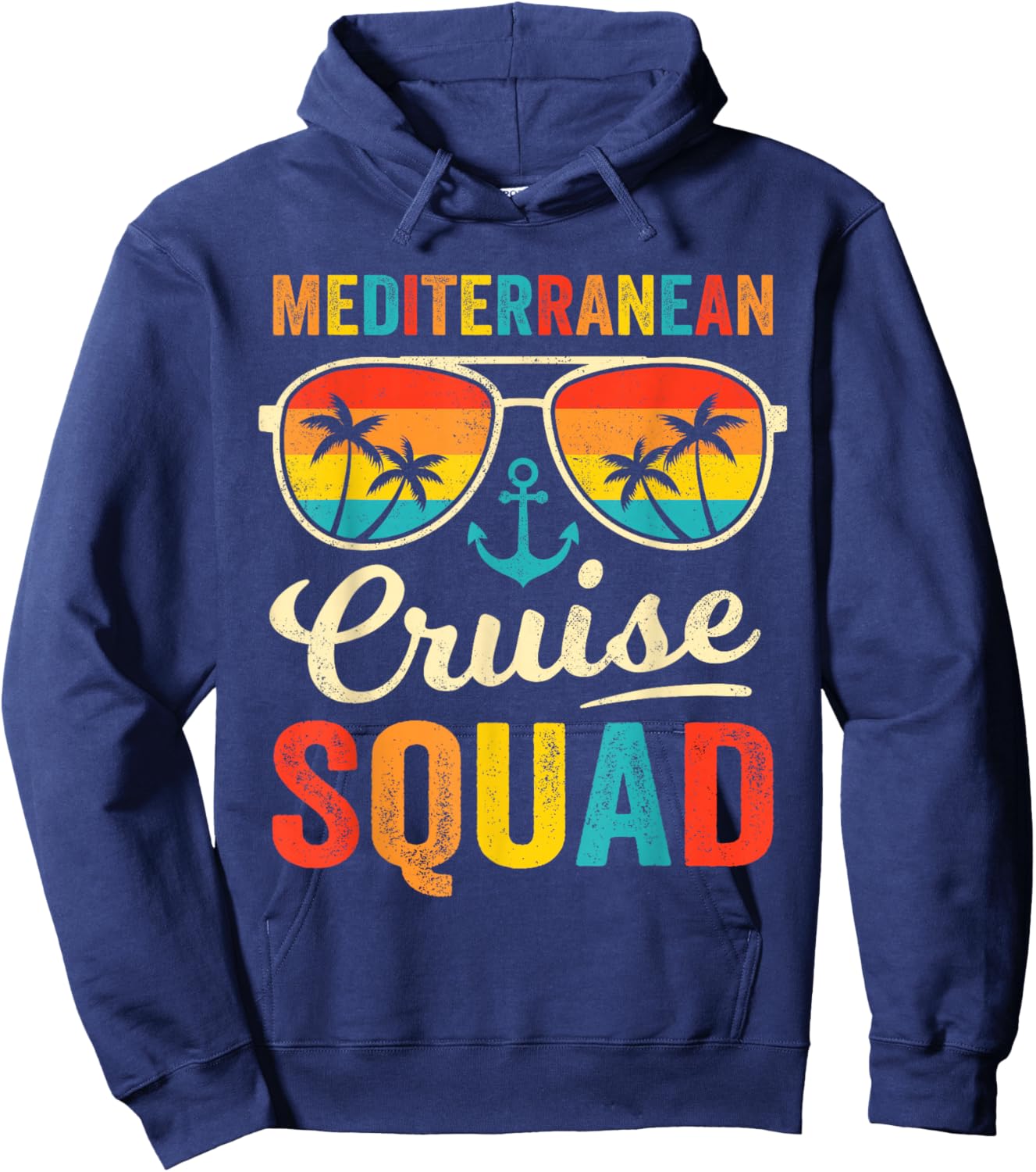 Mediterranean Cruise Squad 2024 Vacation Matching Family Hoodie - Hoodie | Navy