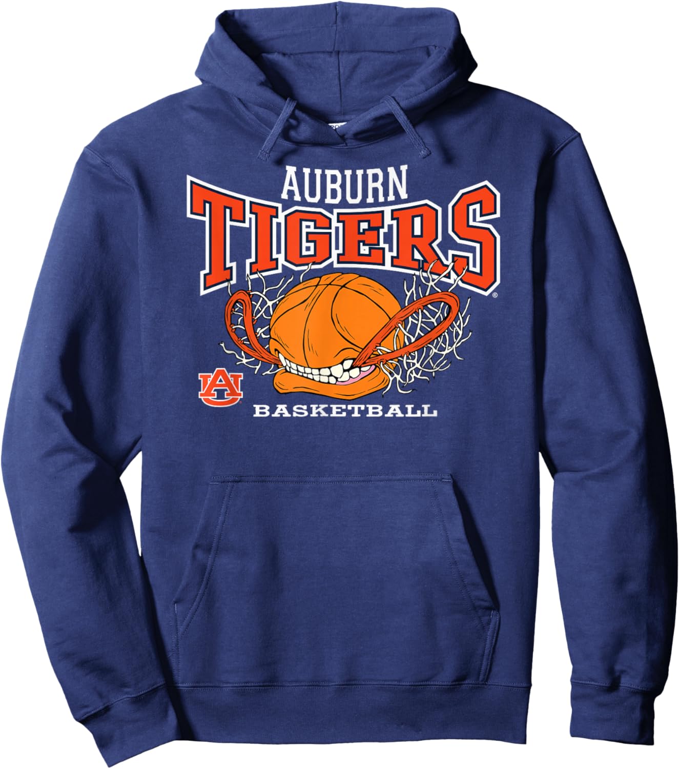 Elite Authentics Auburn Tigers -Adults & -Kids Basketball , Grey, Small, Short Sleeve, , Pull On, 1 Count Hoodie - Hoodie | Navy