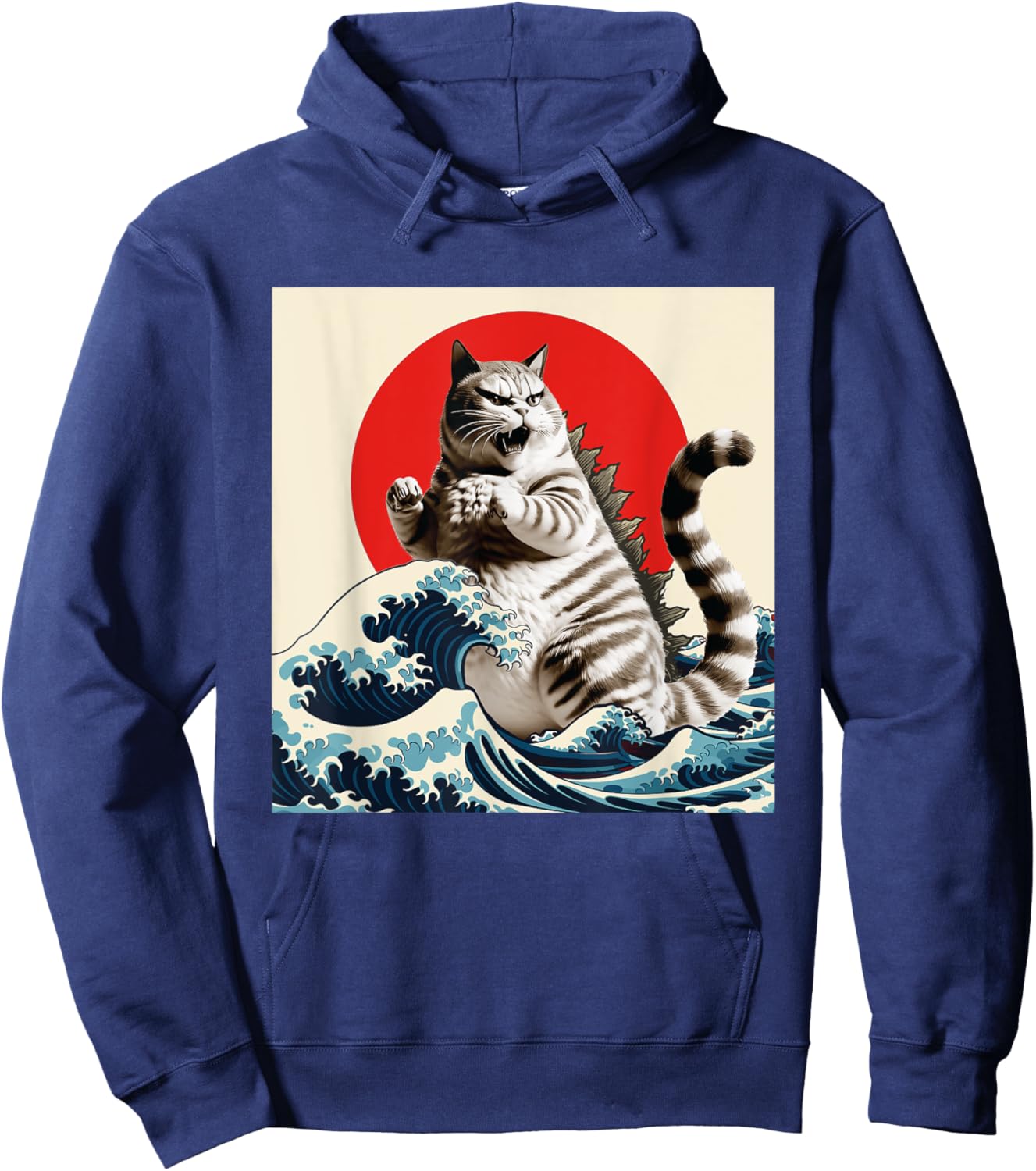 Catzilla - Cat Lover Kitten Owner Kitty Women Girls Kids Hoodie - Hoodie | Navy
