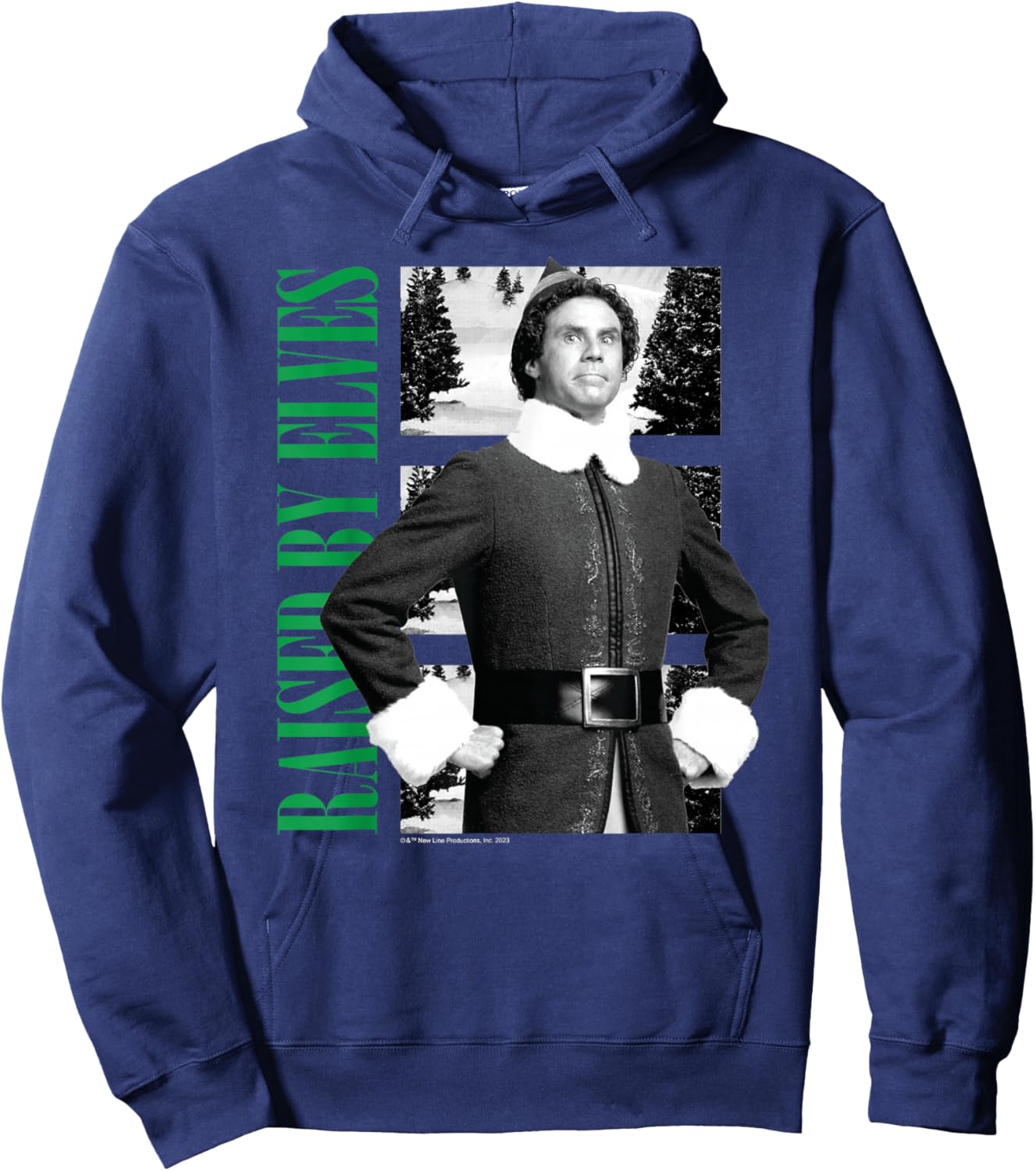 Elf - Raised By Elves Hoodie - Hoodie | Navy