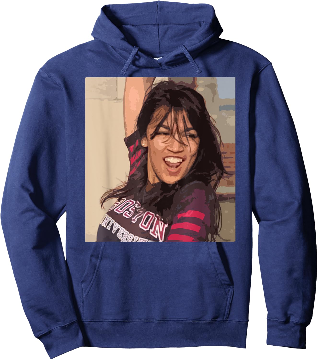 Dancing Alexandria Ocasio-Cortez Fun College Meme Hoodie - Hoodie | Navy