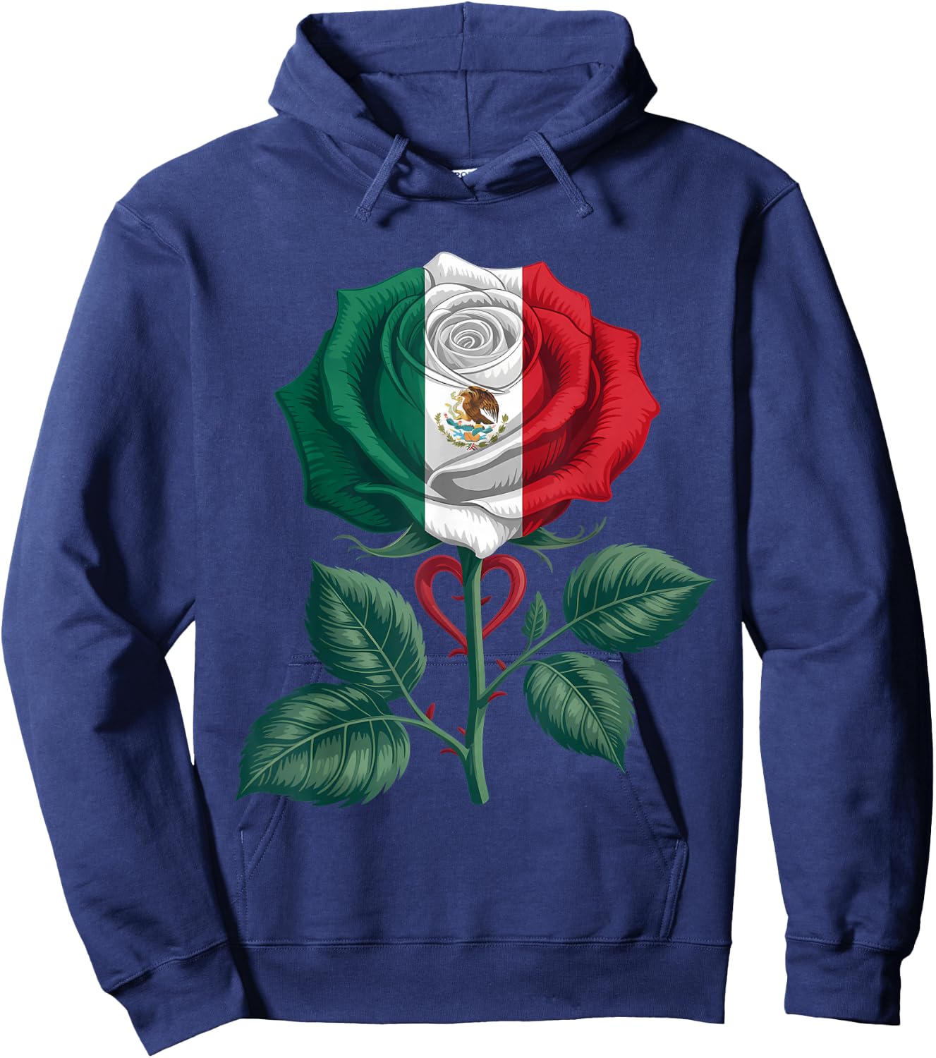 Mexico Flag Mexican Pride Mexican Roots Mexican Flag Hoodie - Hoodie | Navy