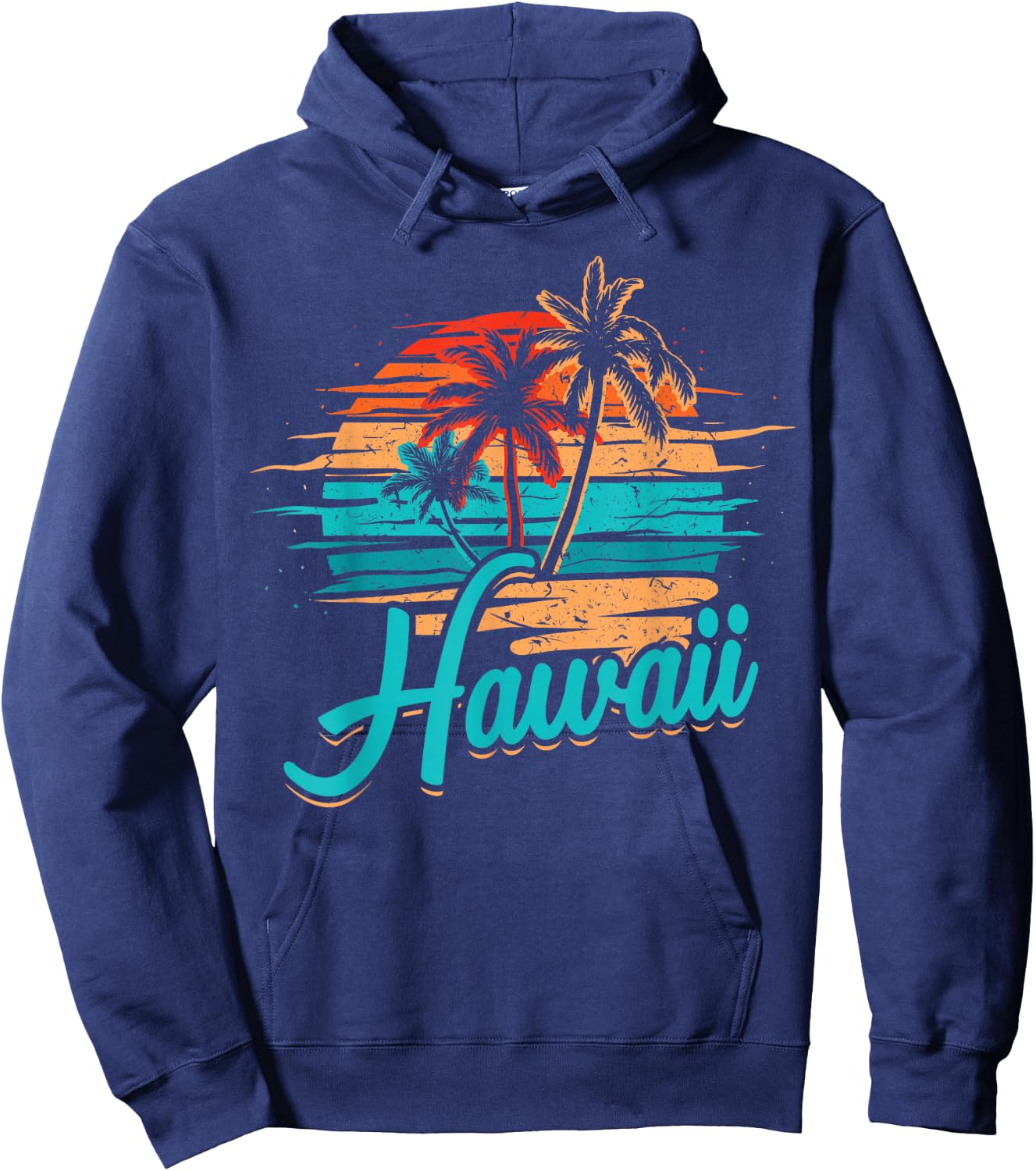 Hawaiian Island Tropical Hawaii Design Vacation Souvenir Hoodie - Hoodie | Navy
