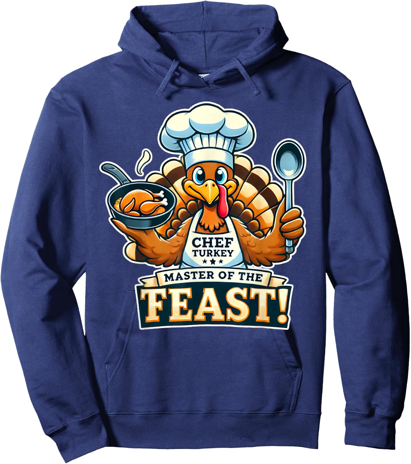 Mom Mother Chef Thanksgiving Hoodie - Hoodie | Navy