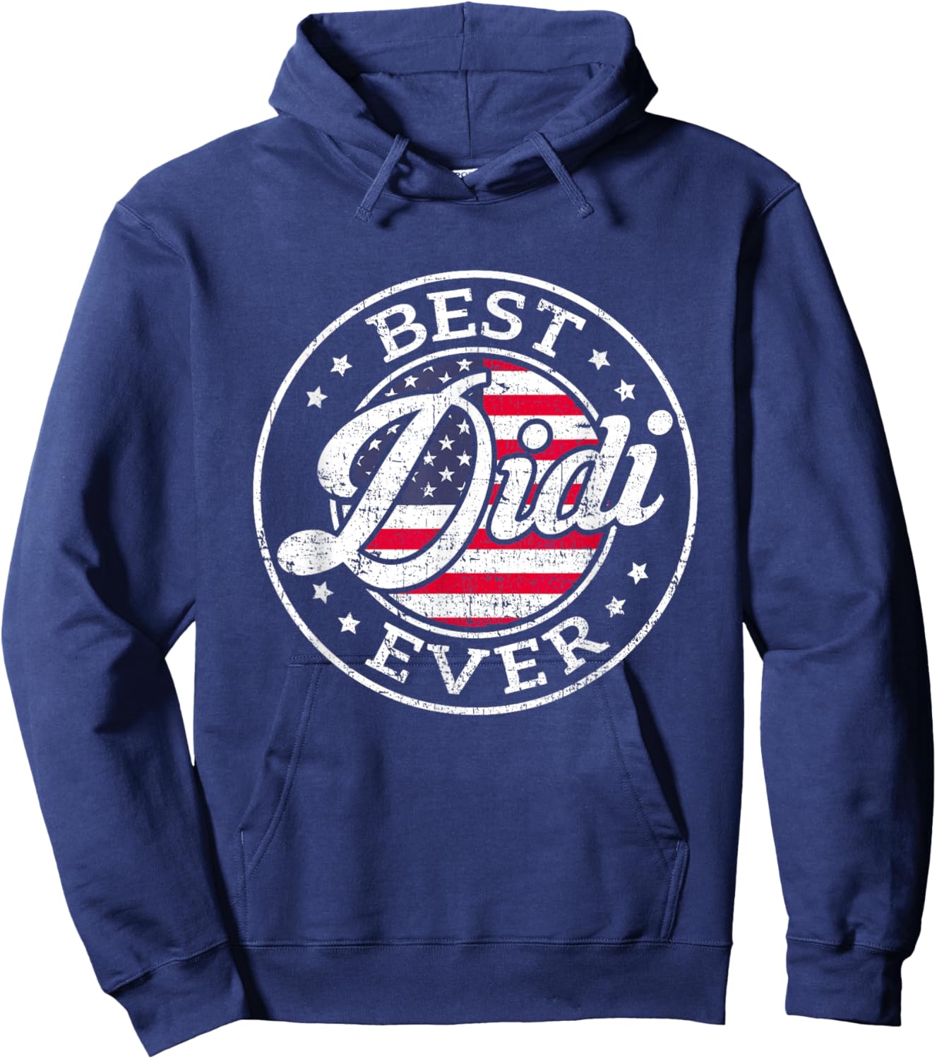 Best Didi Ever USA Flag Mothers Day Family Hoodie - Hoodie | Navy