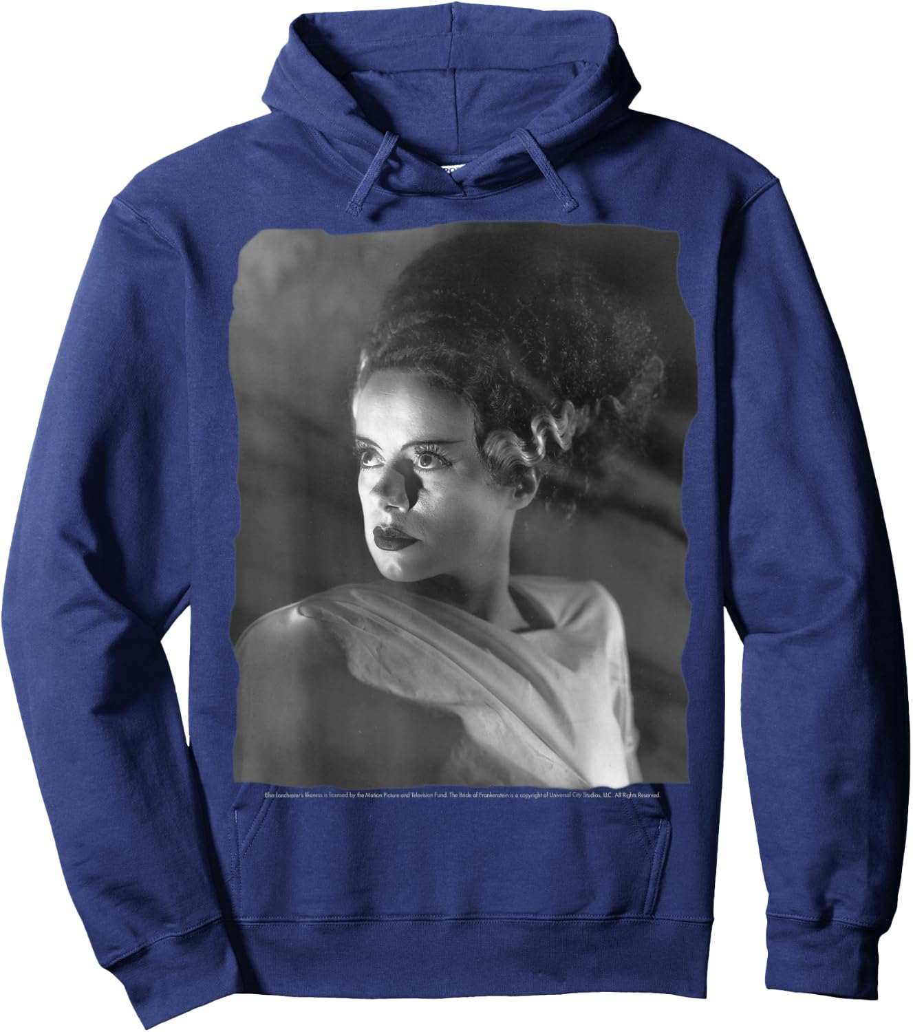 Universal Monsters Bride Of Frankenstein Classic Portrait Hoodie - Hoodie | Navy