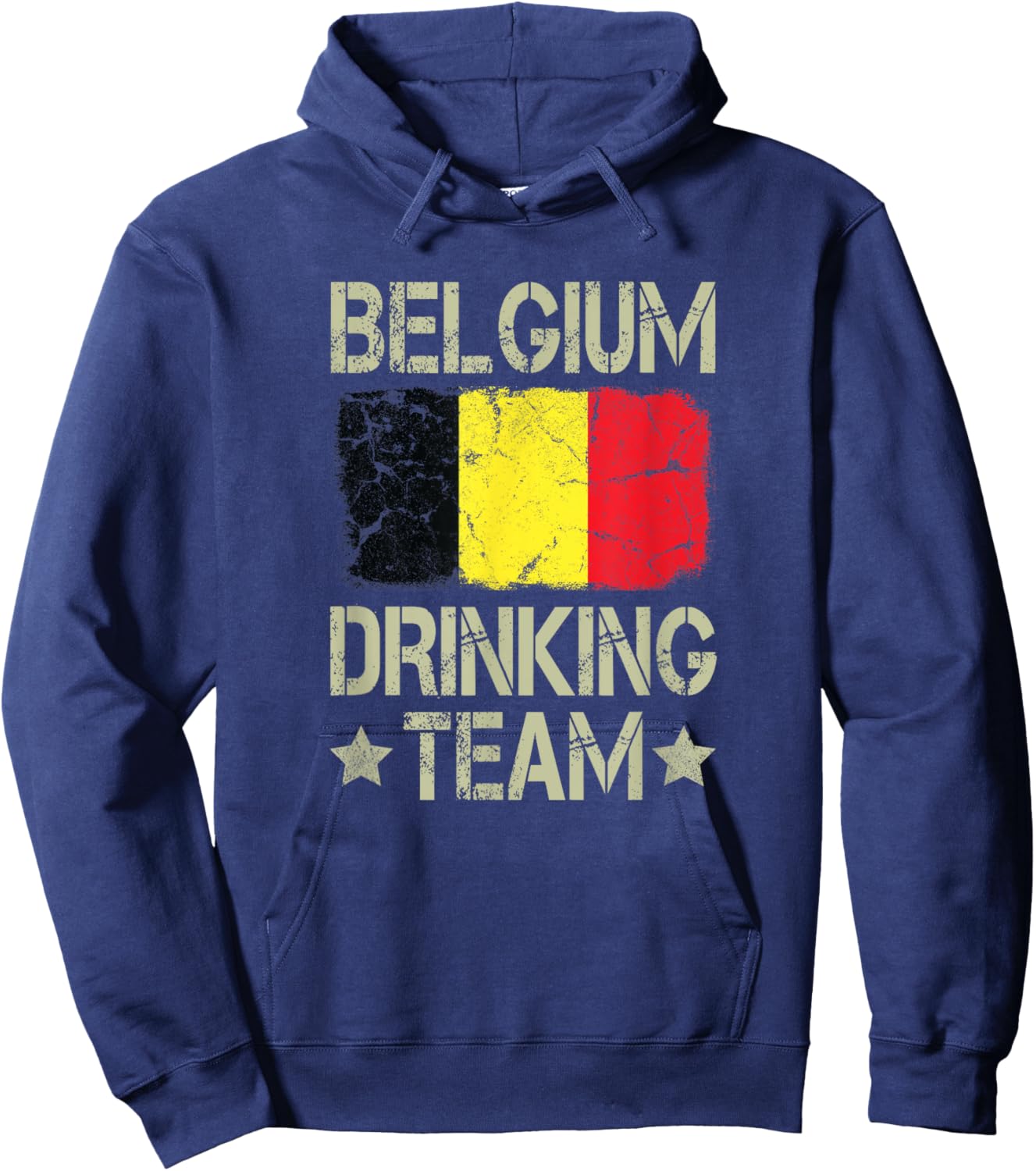 Belgium Drinking Team Belgian Flag Funny Drinking Hoodie - Hoodie | Navy