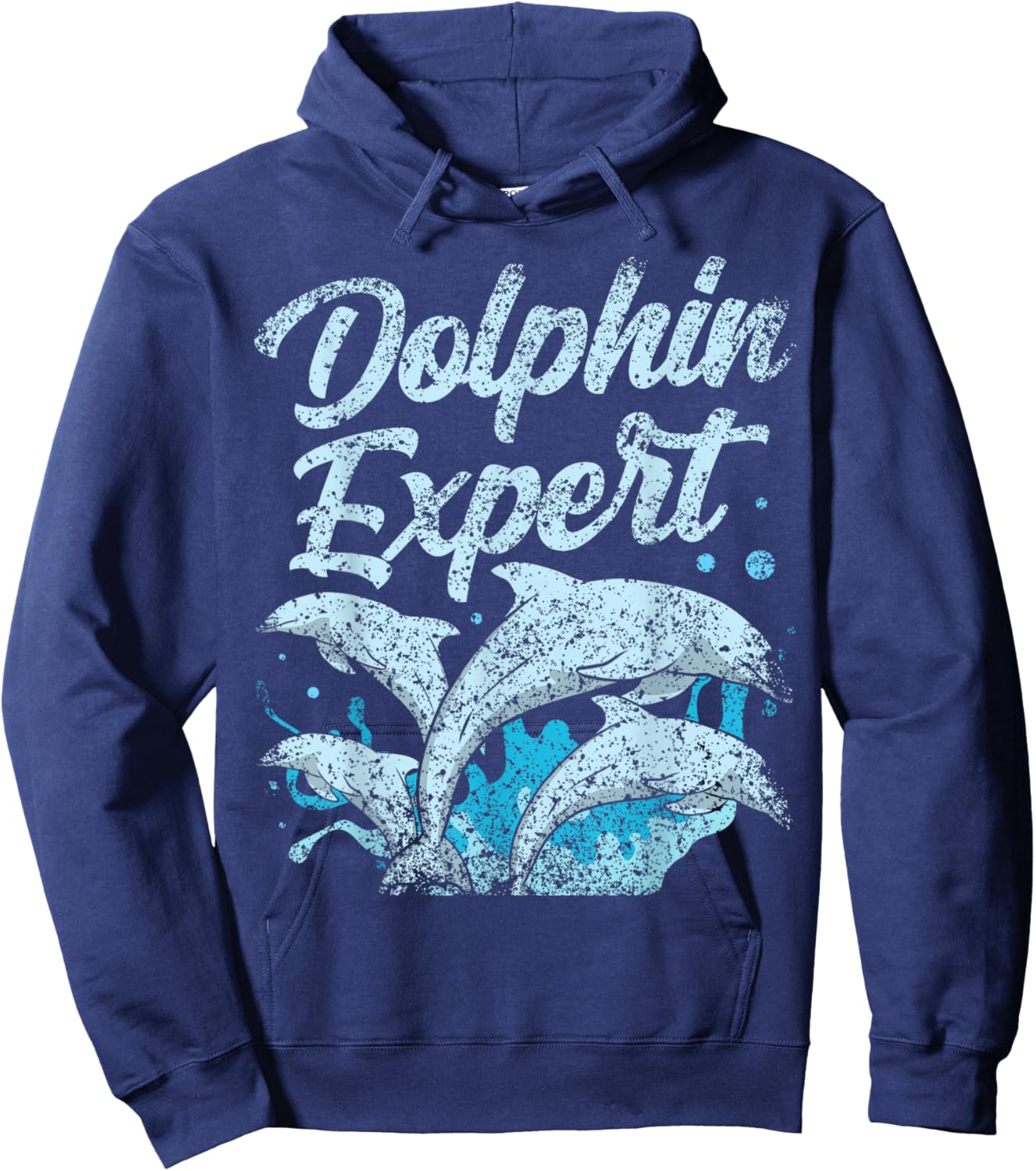 Dolphin Expert Cute Dolphins Lover Girls Hoodie - Hoodie | Navy