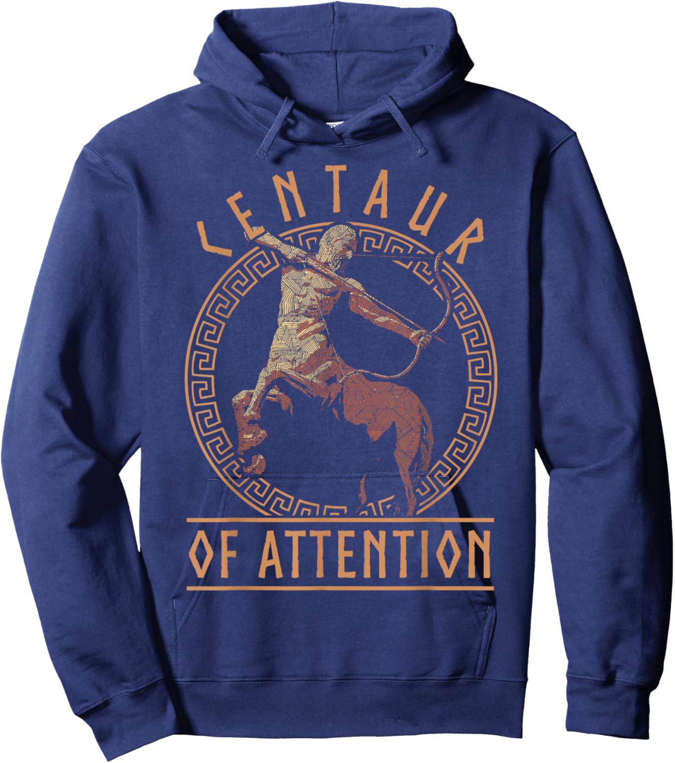 Centaur of Attention Ancient Greek Mythology Pun Mythologist Hoodie - Hoodie | Navy