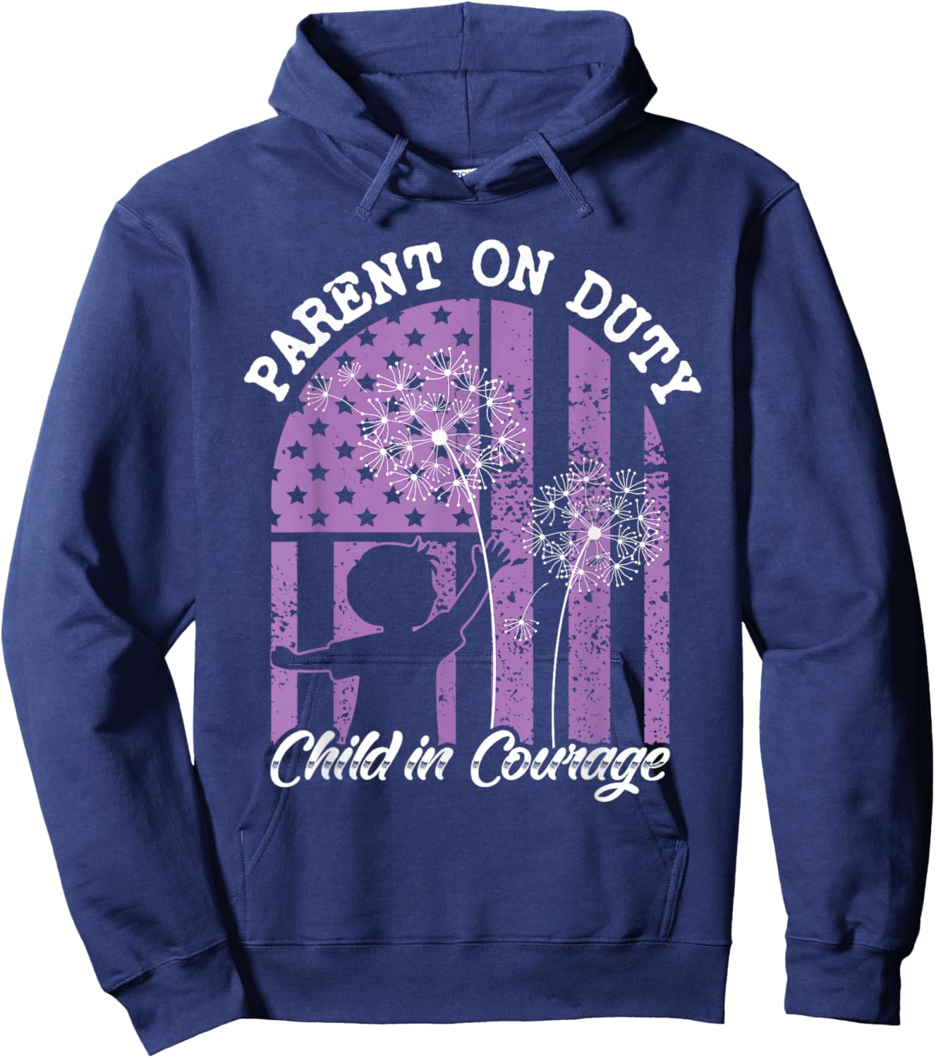 US Flag Military Appreciation Month of the Military Child Hoodie - Hoodie | Navy
