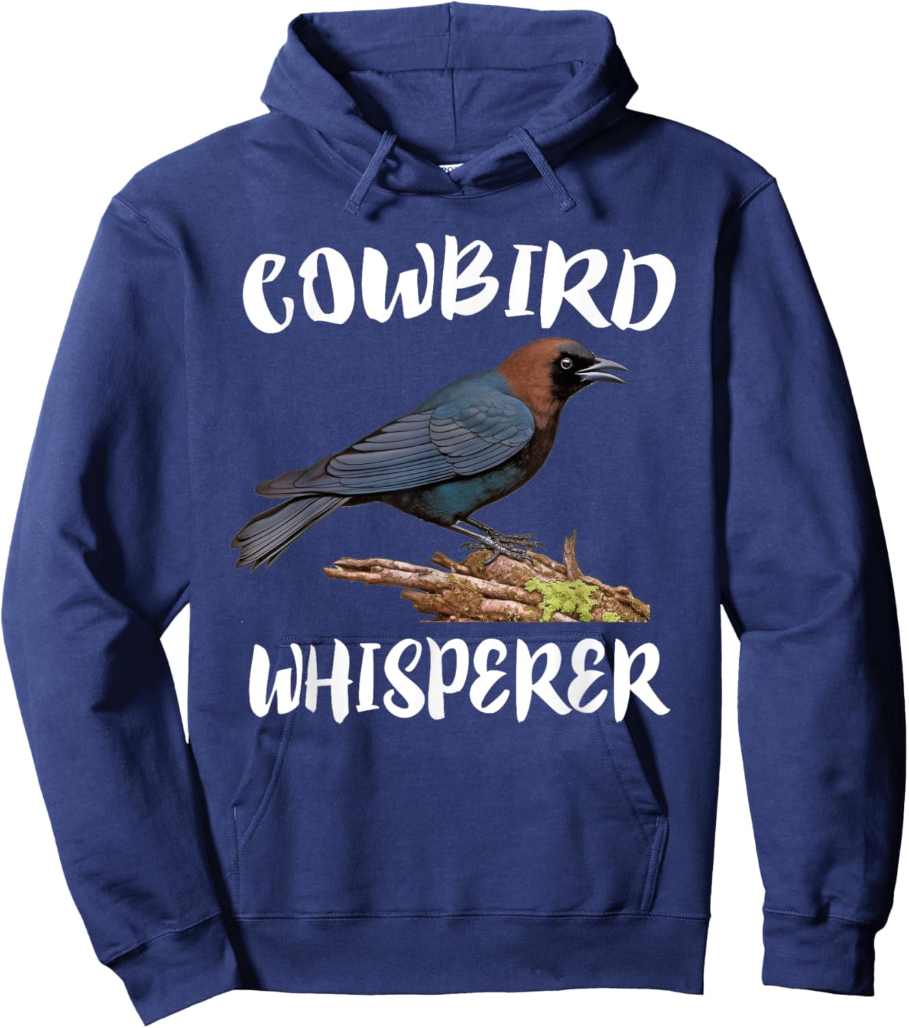 Cowbird Whisperer Bird Birding Hoodie - Hoodie | Navy