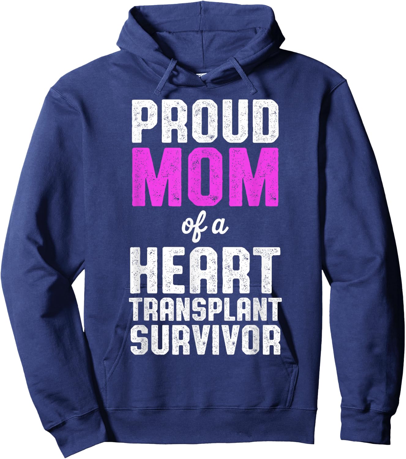Heart Transplant Recipient Proud Mom Surgery Survivor Hoodie - Hoodie | Navy