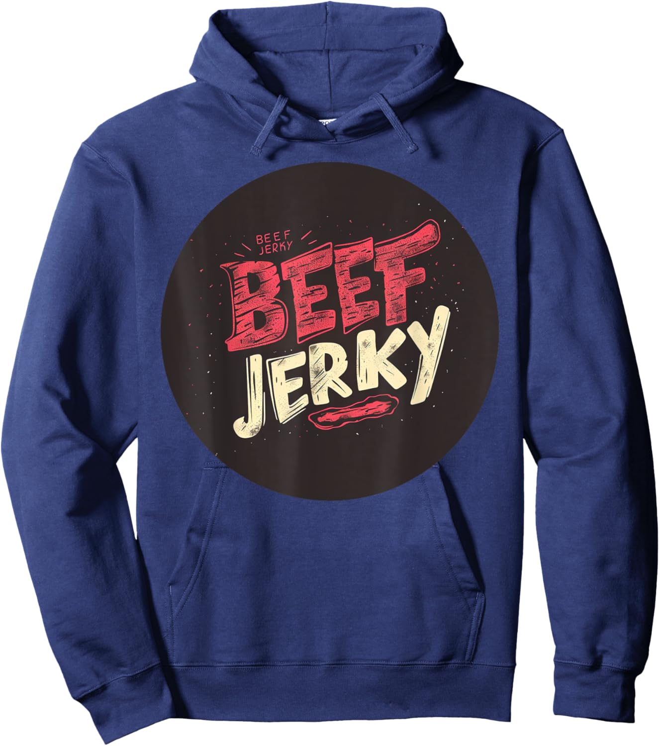 Nice Beef Jerky Stamp Costume for Meat Lovers Hoodie - Hoodie | Navy